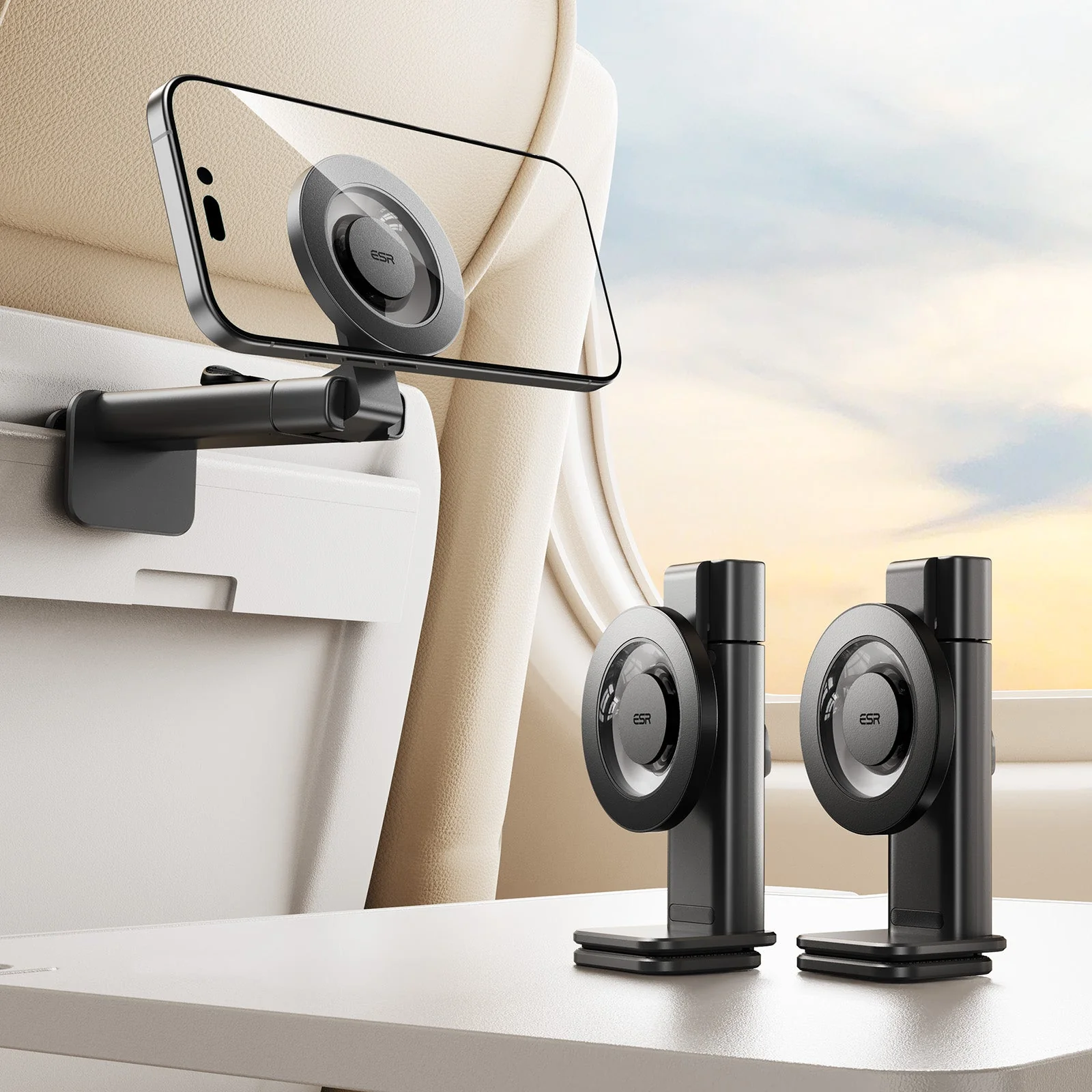 Airplane Phone Holder Mount (HaloLock) - Pink - Image 2