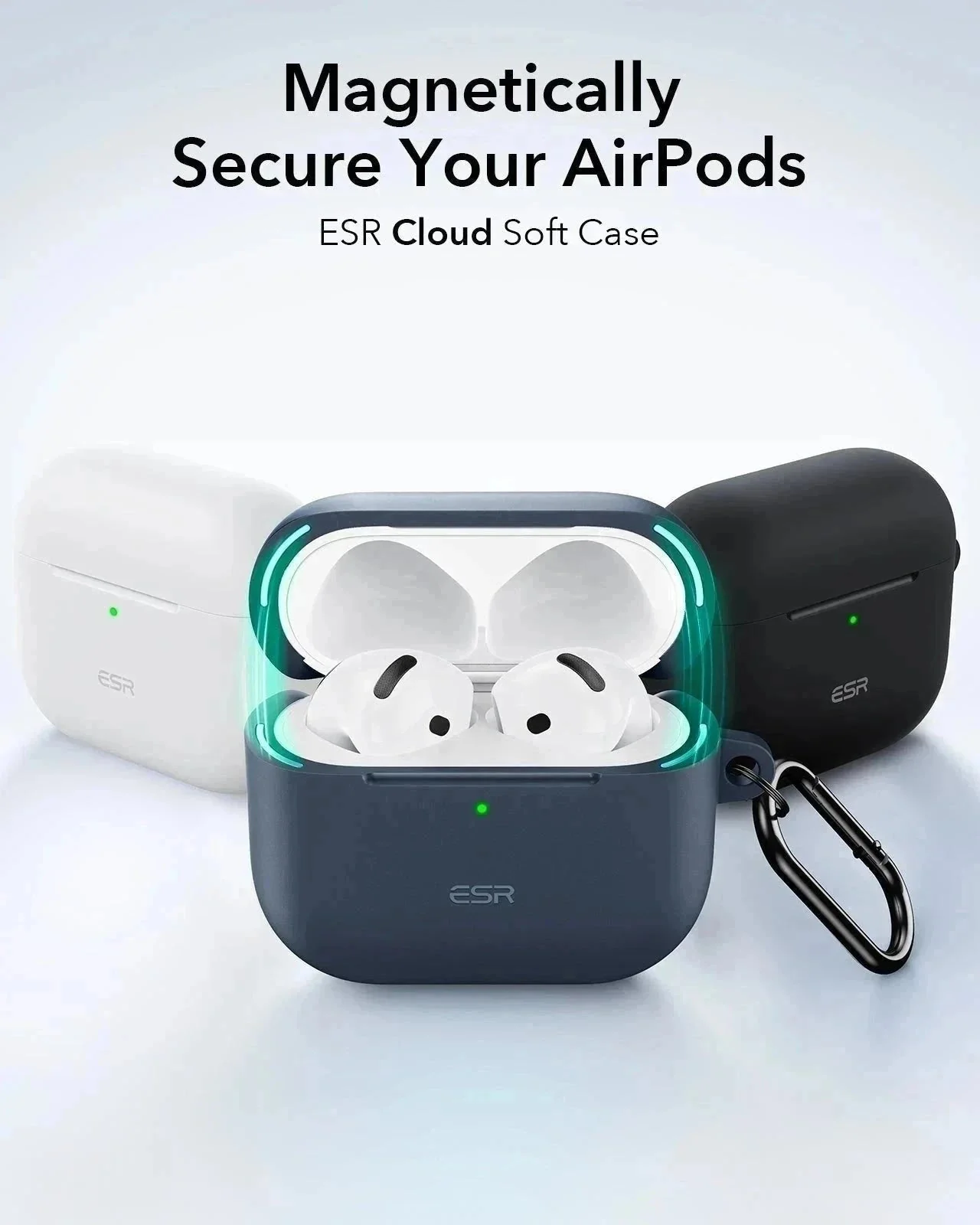 AirPods 4 Cloud Soft Case - Black - Image 3