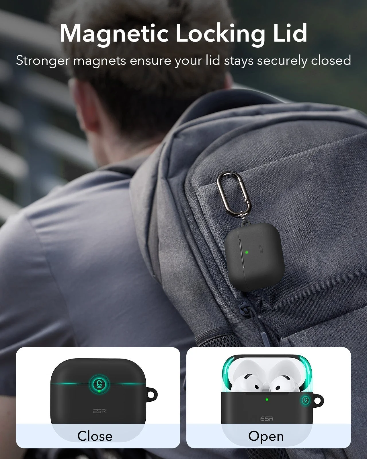 AirPods 4 Cloud Soft Case - Black - Image 4