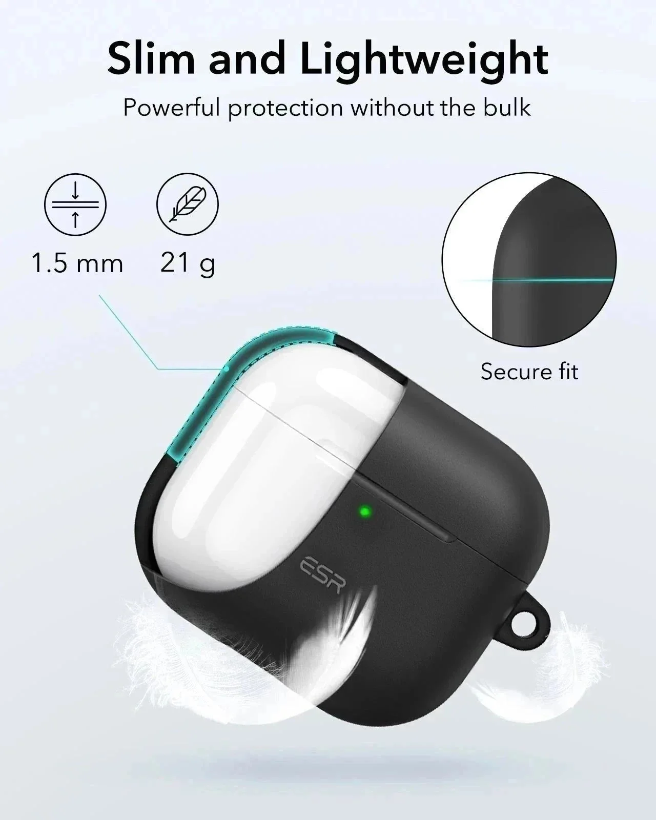 AirPods 4 Cloud Soft Case - Black - Image 5
