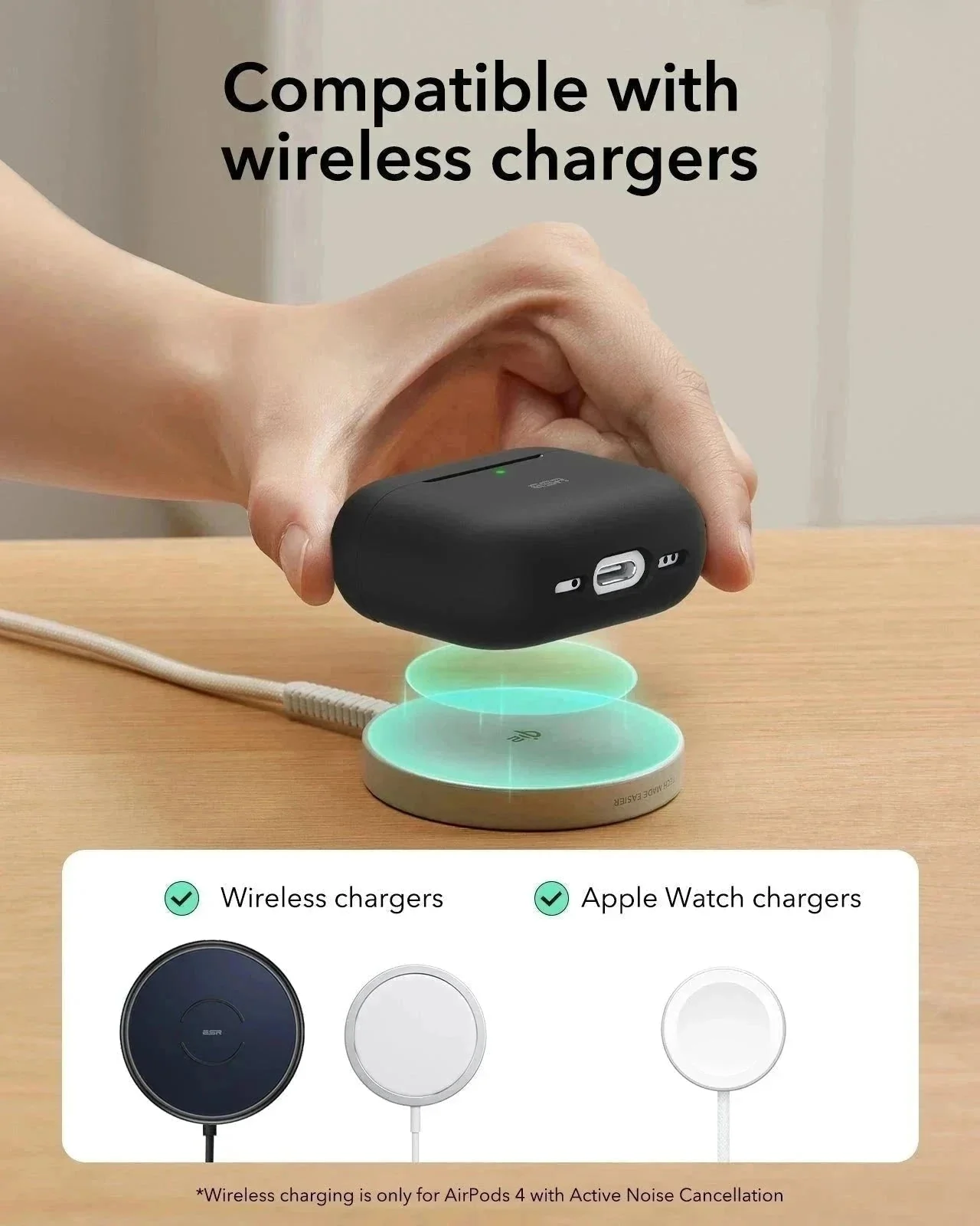 AirPods 4 Cloud Soft Case - Black - Image 7