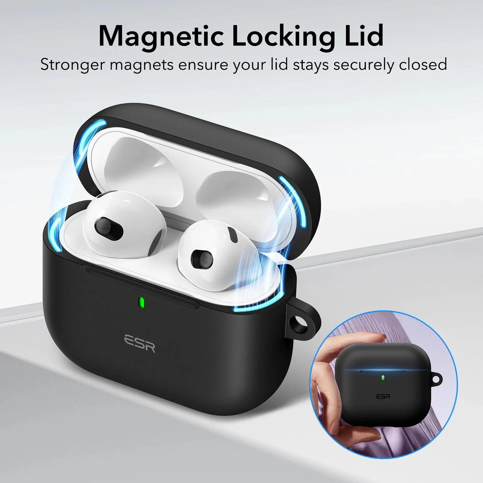 AirPods 4 Cloud Soft Case (HaloLock) - Forest Green - Image 3