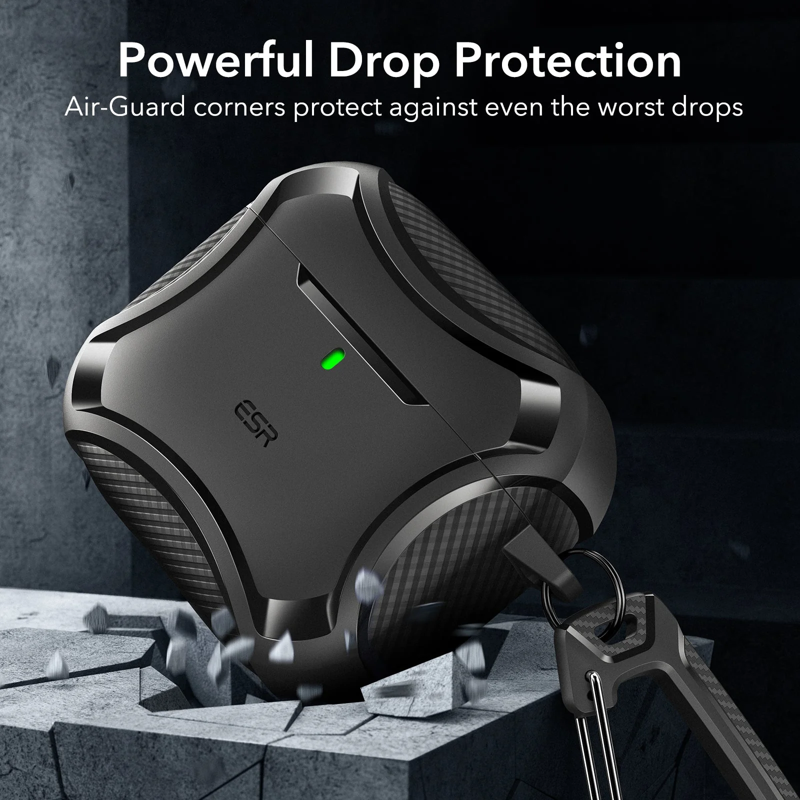 AirPods 4 Cyber Tough Case (HaloLock) - Black - Image 5