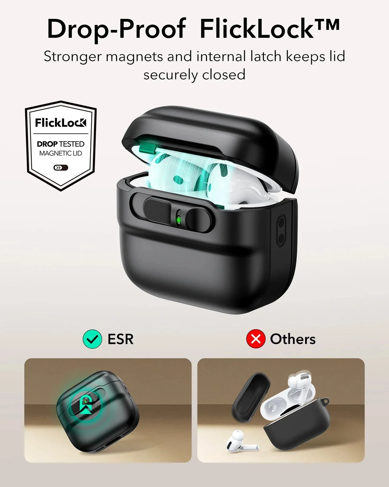 AirPods 4 Pulse FlickLock Case (HaloLock) - Green - Image 4