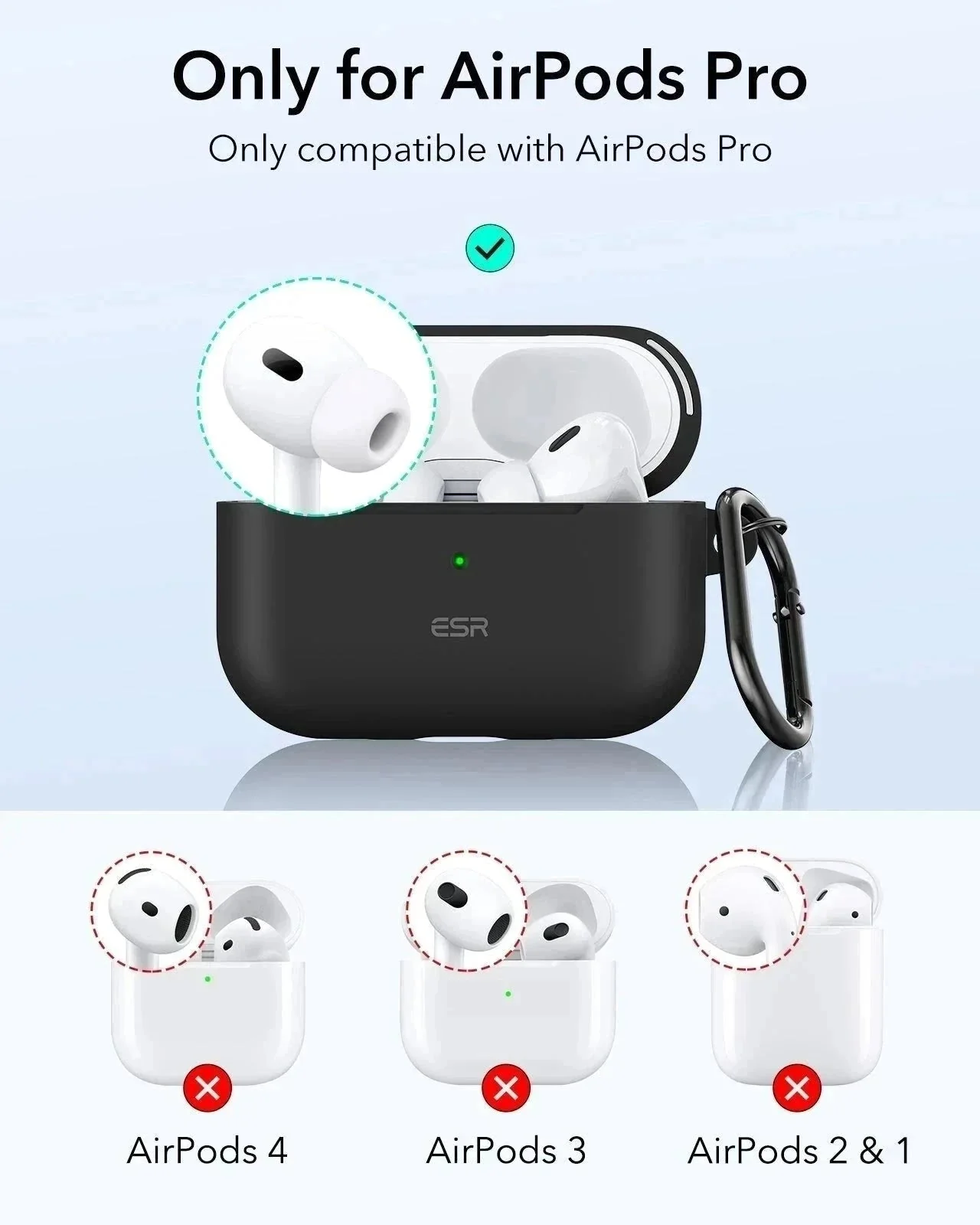 AirPods Pro (2023/2022/2019) Cloud Soft Case (HaloLock) - Brilliant White - Image 2