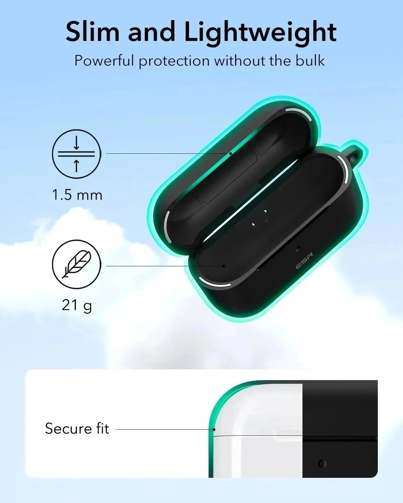 AirPods Pro (2023/2022/2019) Cloud Soft Case (HaloLock) - Brilliant White - Image 6