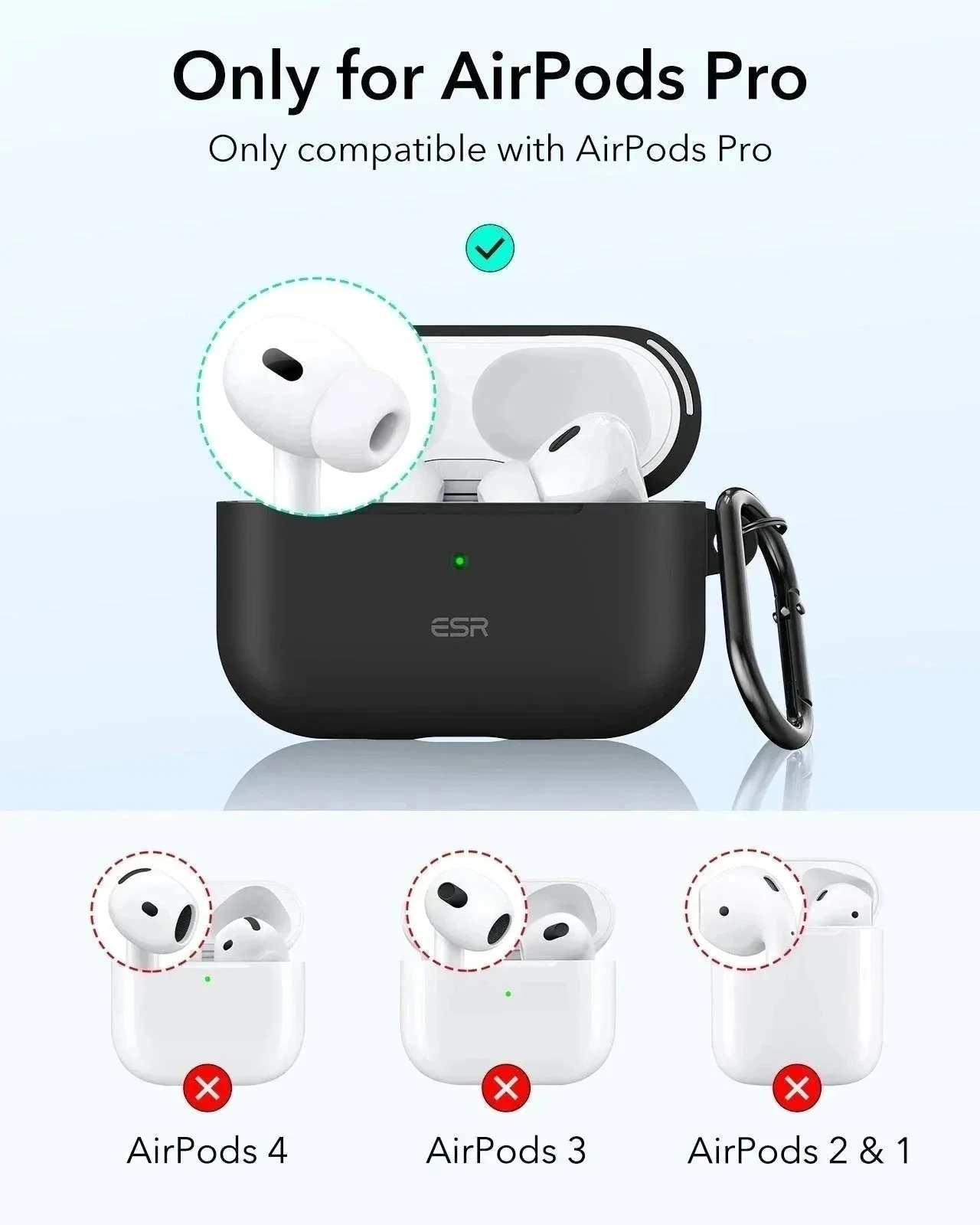 AirPods Pro (2023/2022/2019) Cloud Soft Case - Navy Blue - Image 2