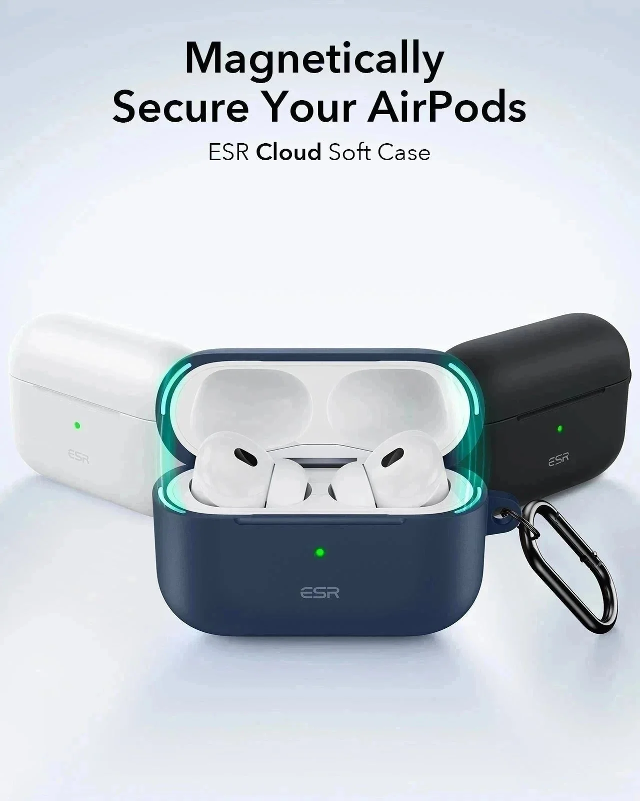 AirPods Pro (2023/2022/2019) Cloud Soft Case - Navy Blue - Image 3