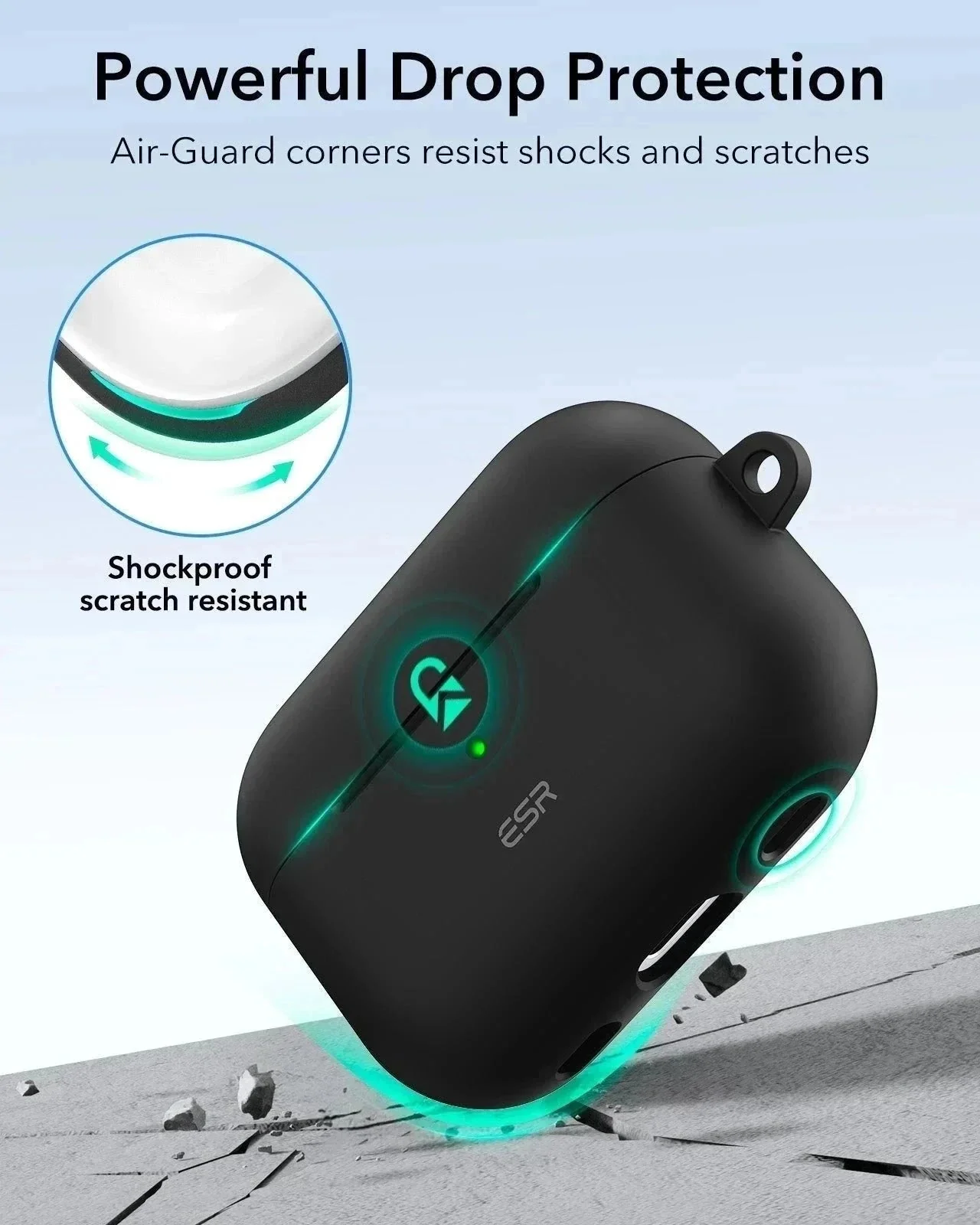 AirPods Pro (2023/2022/2019) Cloud Soft Case (HaloLock) - Navy Blue - Image 8