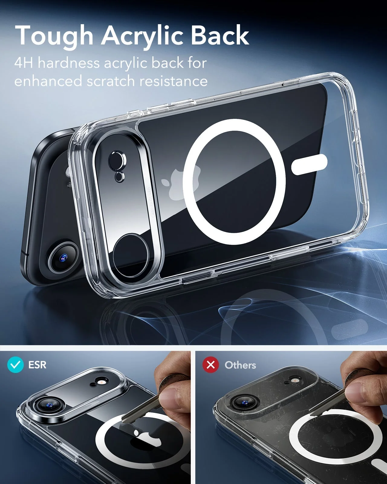 iPhone Air Classic Hybrid Magnetic Case (Camera Control) - Clear - Image 6