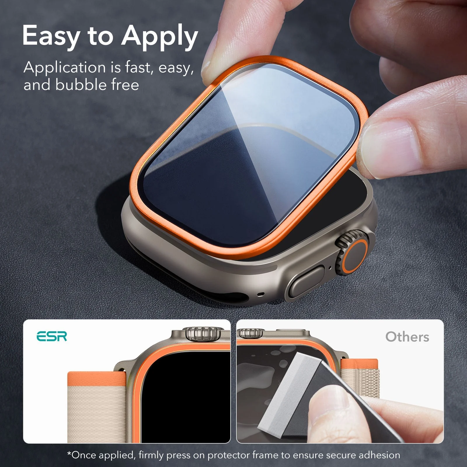 Apple Watch Ultra Armorite Screen Protector - Titanium / Black - Image 3