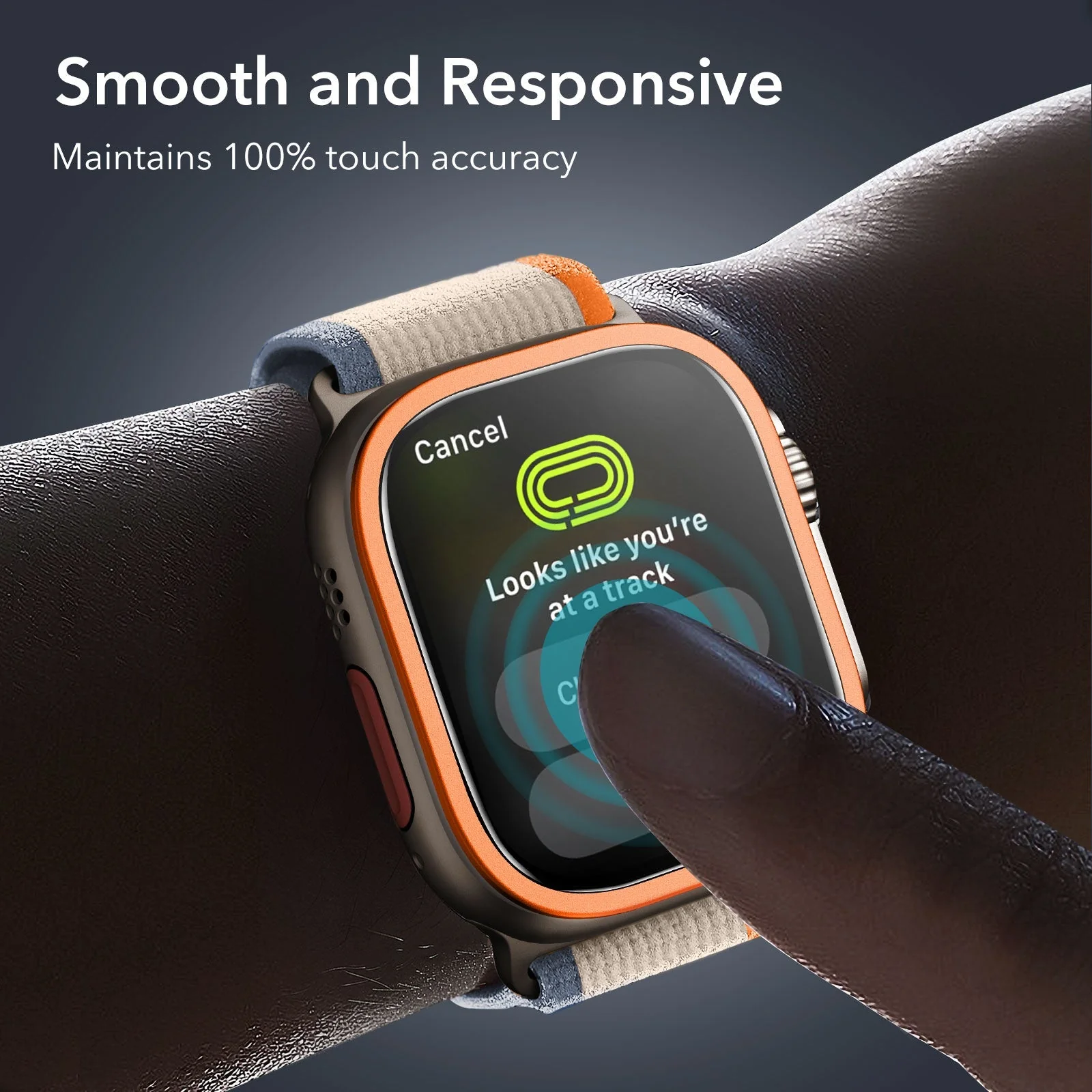 Apple Watch Ultra Armorite Screen Protector - Titanium / Black - Image 6
