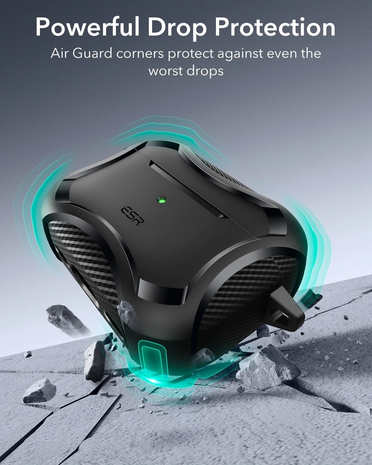 25W CryoBoost Foldable 3-in-1 Magnetic Charger & AirPods Pro 3 Cyber Tough Case Bundle – US Plug-Black - Image 16