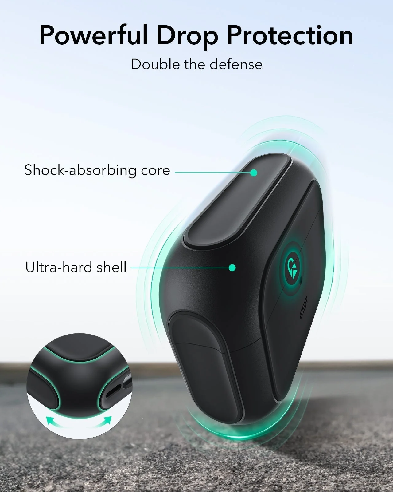 25W CryoBoost Foldable 3-in-1 Magnetic Charger and AirPods Pro 3 Orbit Hybrid Case Bundle – EU Plug-Black - Image 16