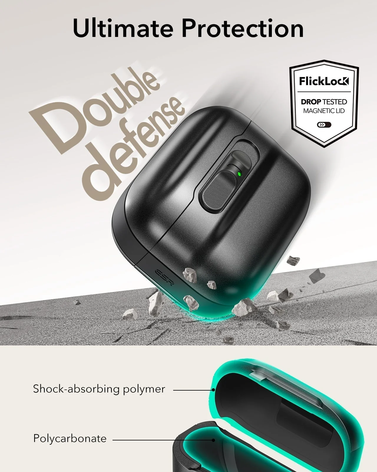 25W CryoBoost Foldable 3-in-1 Magnetic Charger and AirPods Pro 3 Pulse FlickLock Case Bundle – EU Plug-Black - Image 14