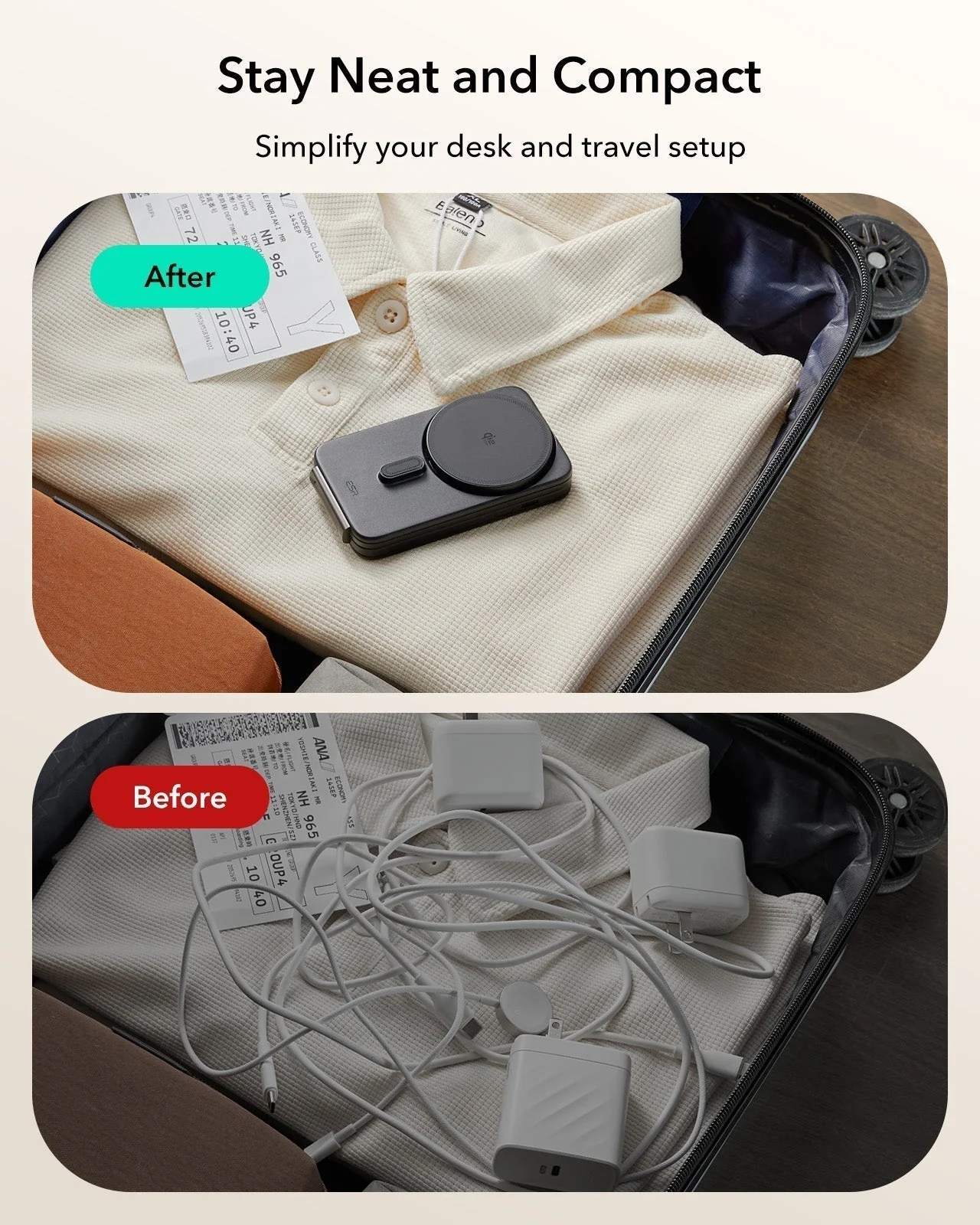 CryoBoost Foldable 3-in-1 Magnetic Charging Station  (25W) – EU Plug-Black - Image 8