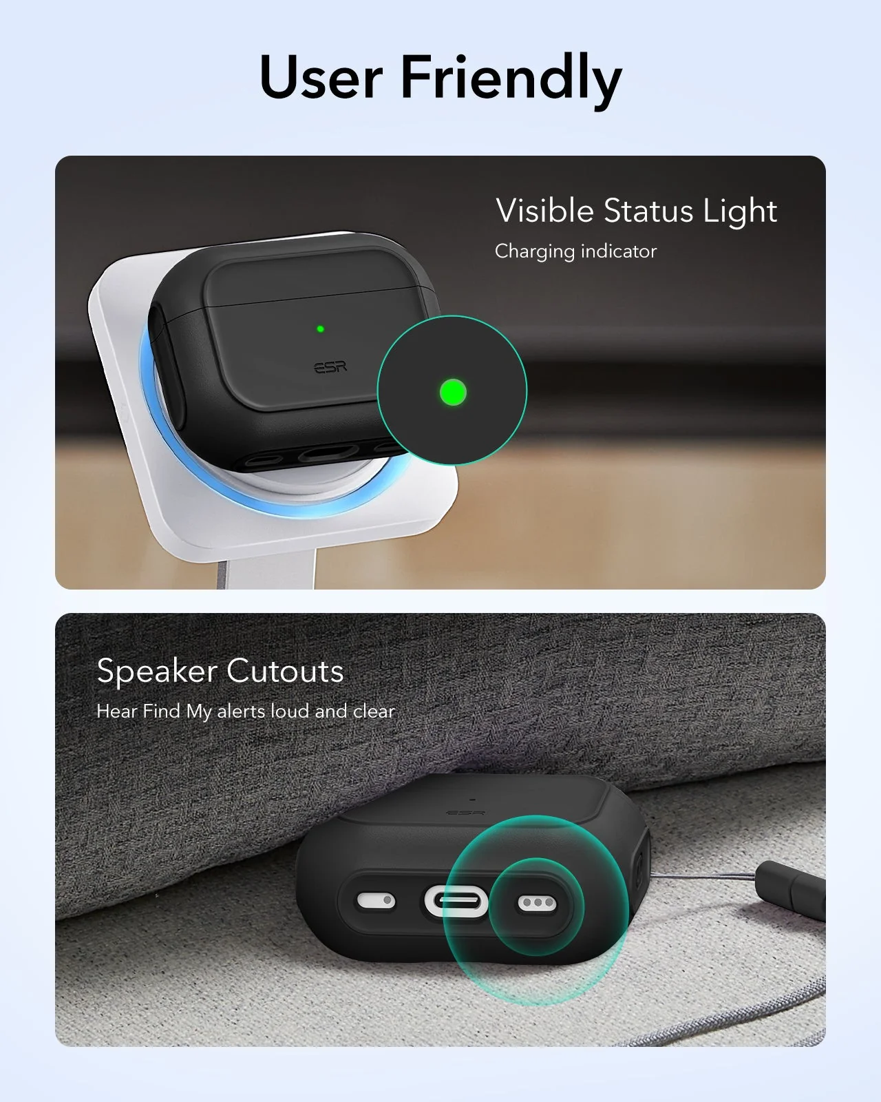 AirPods Pro 3 Orbit Hybrid Magnetic Case - Black - Image 9