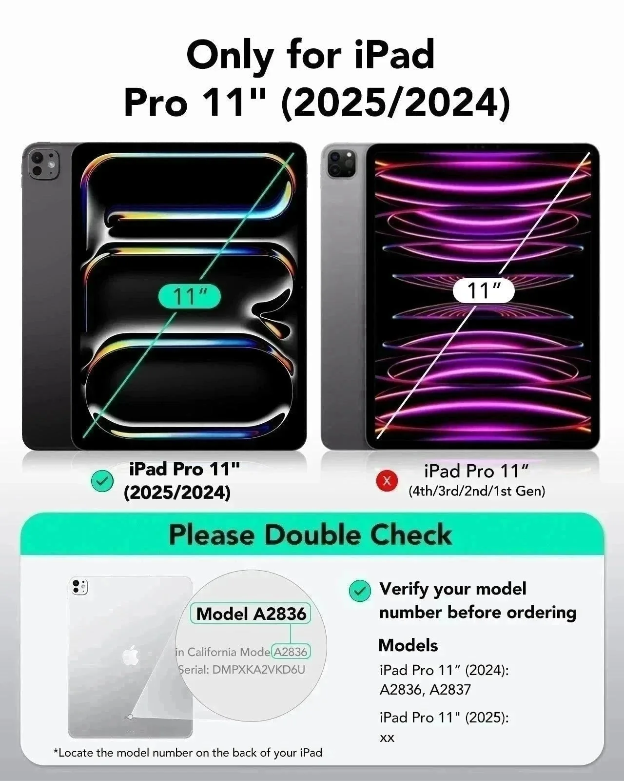 iPad Pro 11ʺ (2025) Rebound Case and Screen Protector Bundle - Black - Image 2