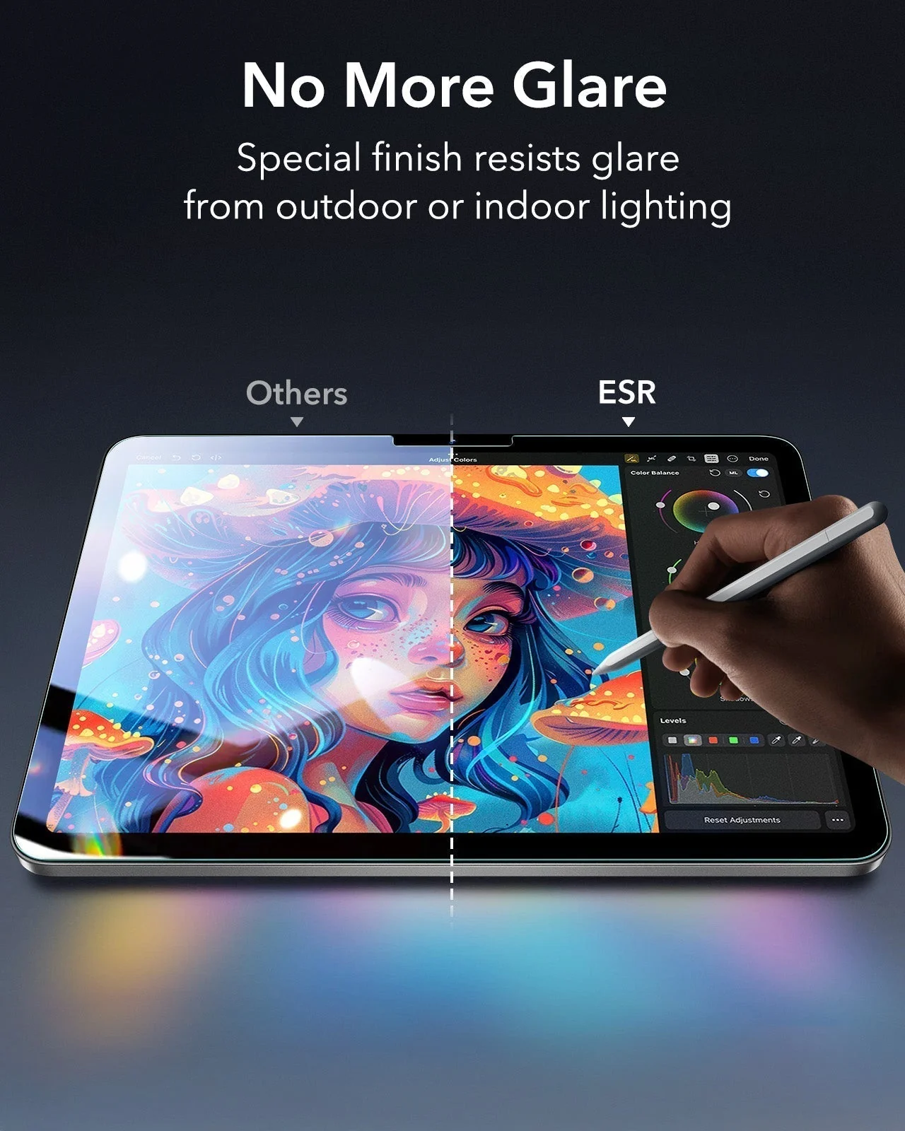 iPad Air 11" (M3) 2025 Bundle Shift Magnetic Case & Armorite® Paper-Feel Protection - Black - Image 14