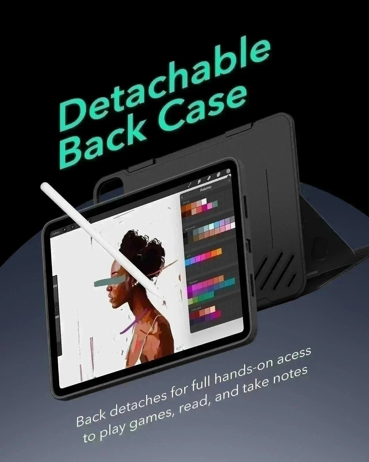 iPad Pro 11″ (2024) Shift Magnetic Case with Pencil Bundle - Black - Image 8