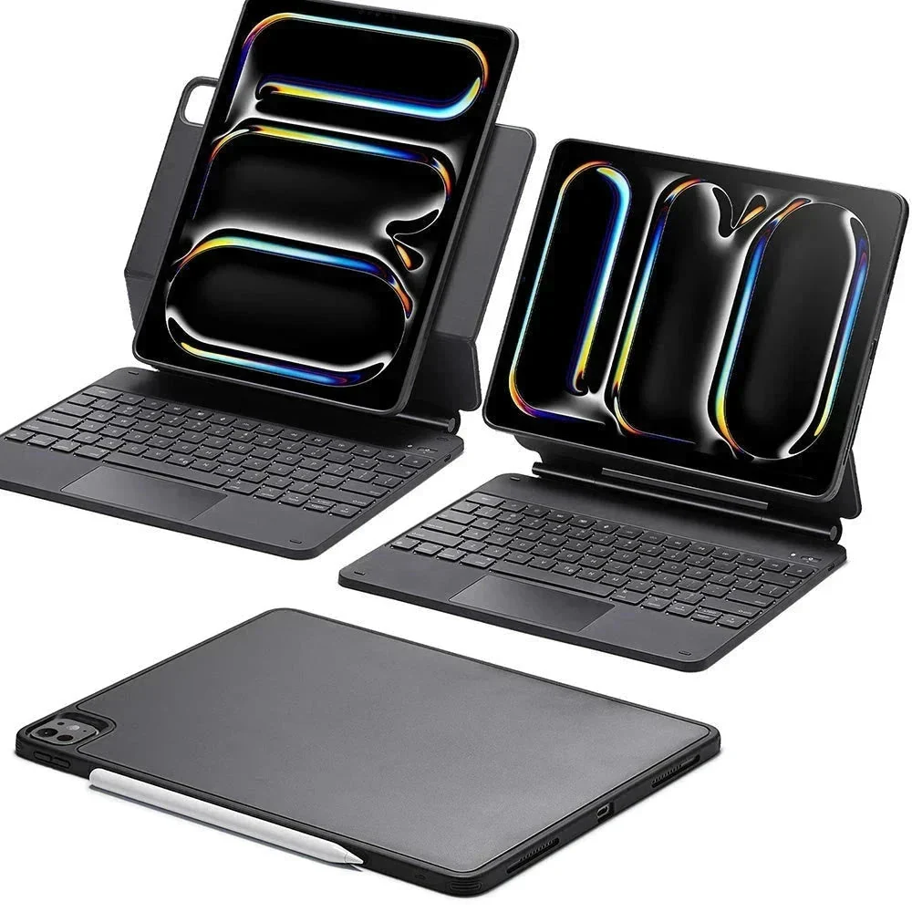 iPad Pro 13″ (2025) Rebound Magnetic Keyboard Case 360 - UK Layout-Black