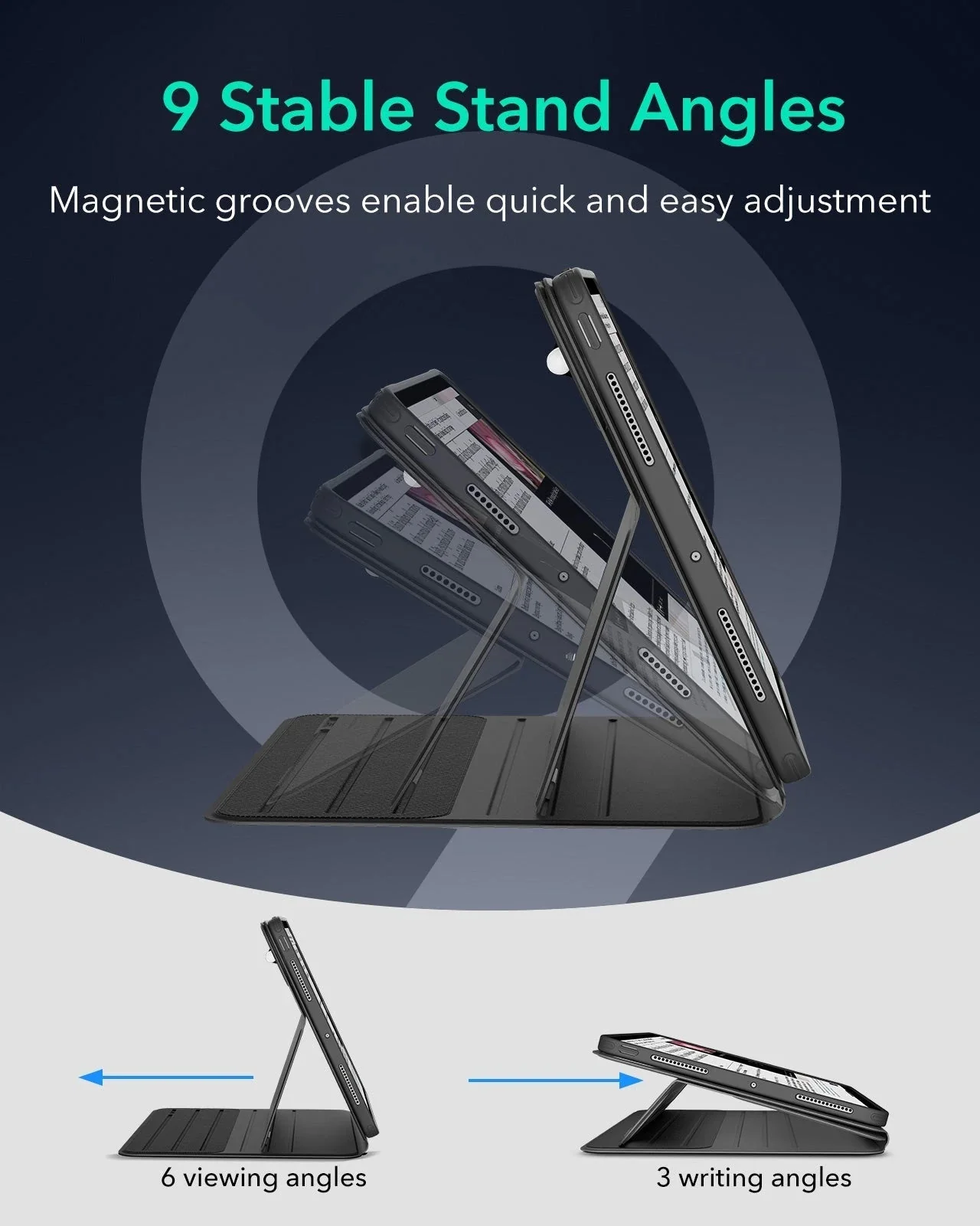 iPad Pro 13" (2025) Bundle Shift Magnetic Case & Armorite® Paper-Feel Protection - Black - Image 7