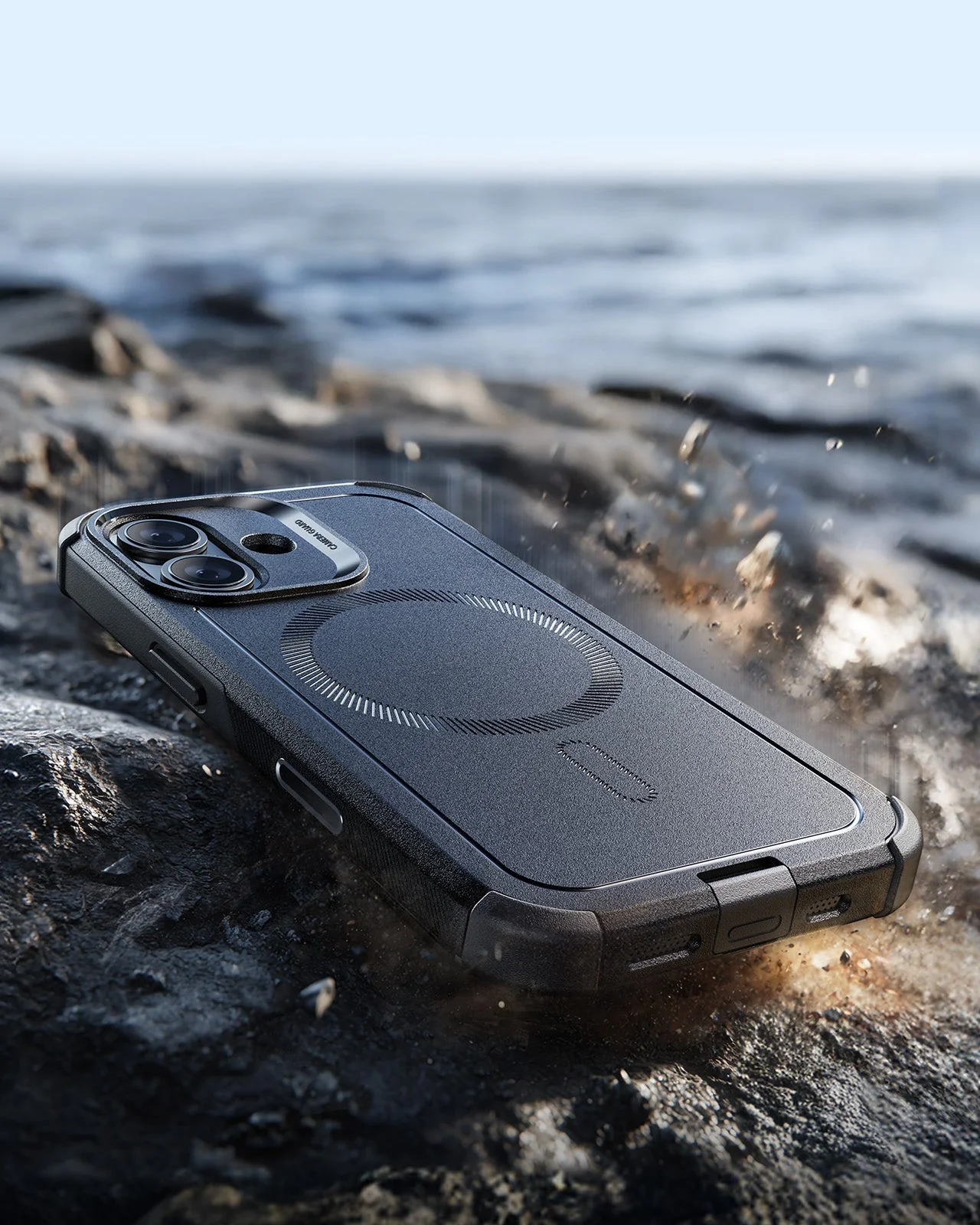iPhone 17 Cyber Tough Magnetic Case (Camera Control) - Black - Image 6