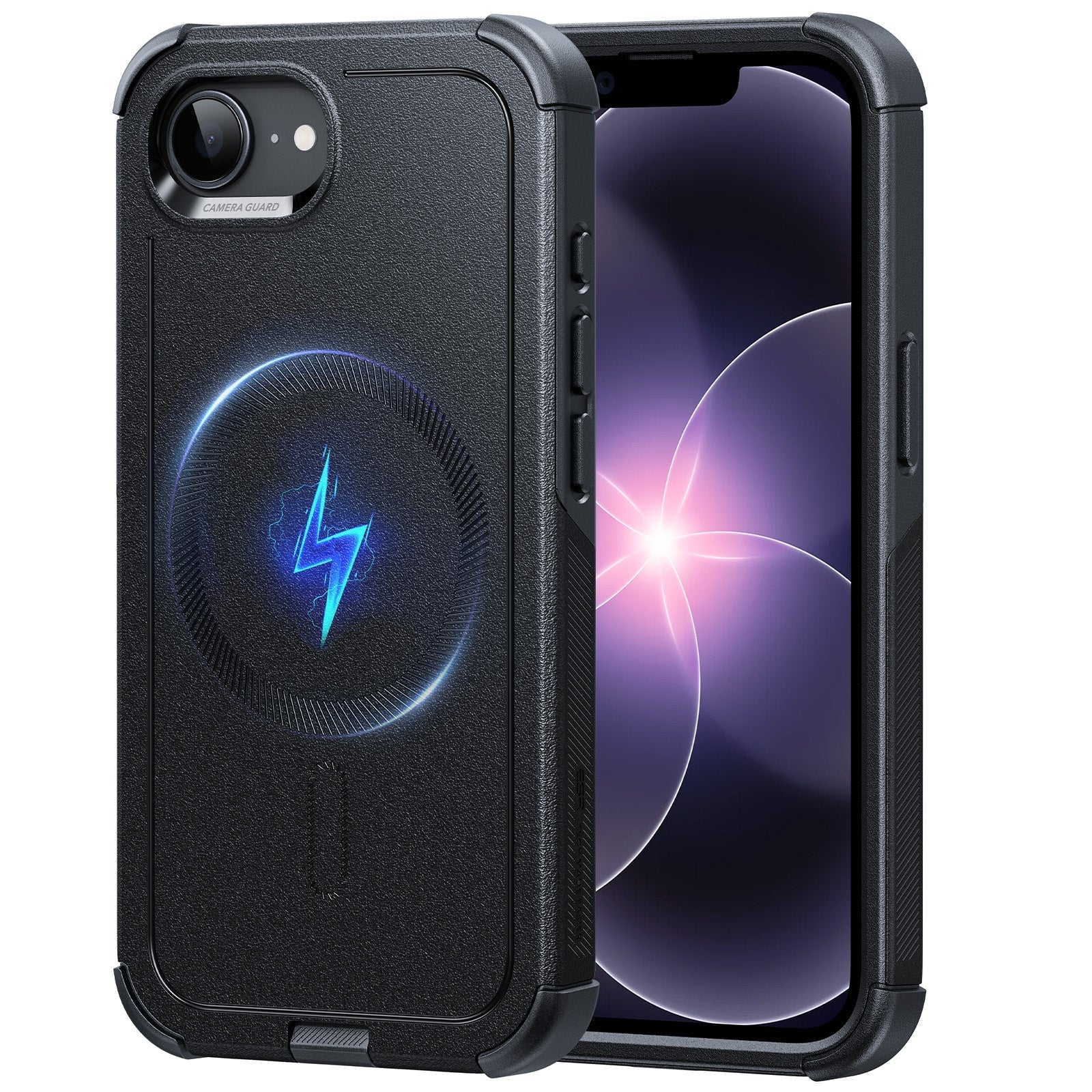 iPhone 17e Cyber Tough Magnetic Case - Black