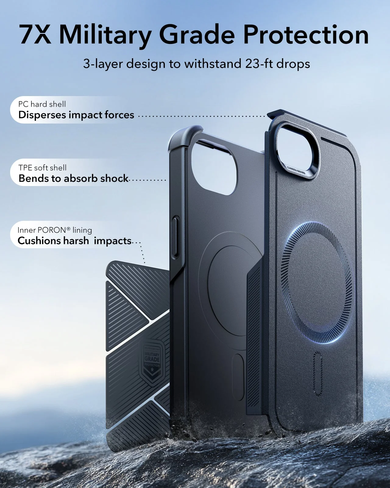 iPhone 17e Cyber Tough Magnetic Case - Black - Image 3