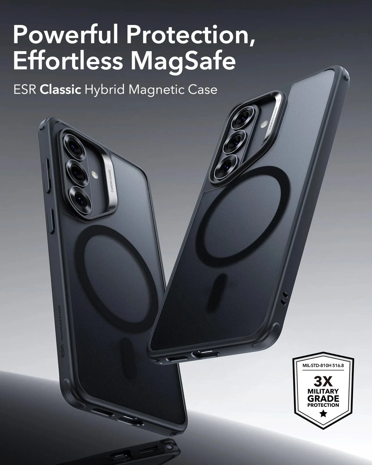 Galaxy S26 Plus Classic Hybrid Magnetic Case - Frosted Black - Image 2