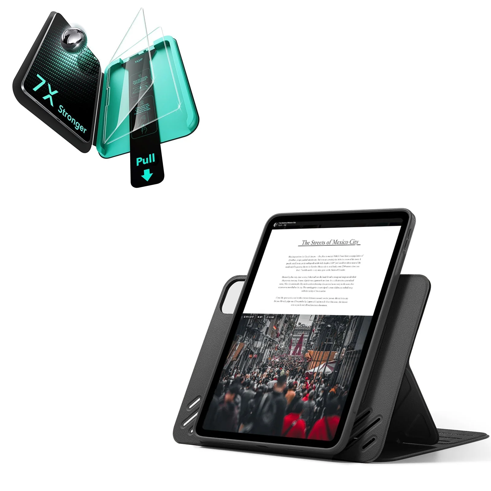 iPad Pro 13" (2025) Bundle Shift Magnetic Case & Armorite® Protection - Black