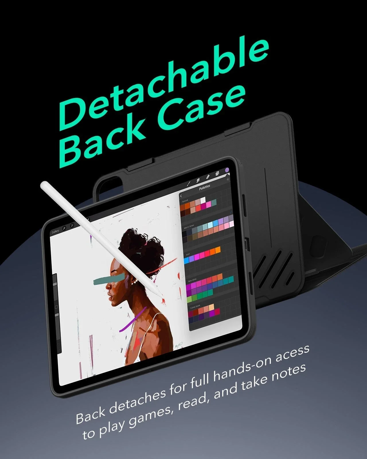 iPad Pro 13" (2025) Bundle Shift Magnetic Case & Armorite® Protection - Black - Image 6