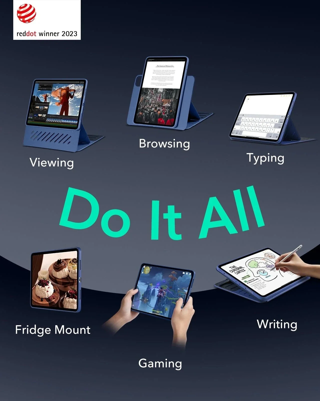 iPad Pro 13ʺ (2025) Shift Transformation with Digital Pencil Bundle - Blue - Image 2