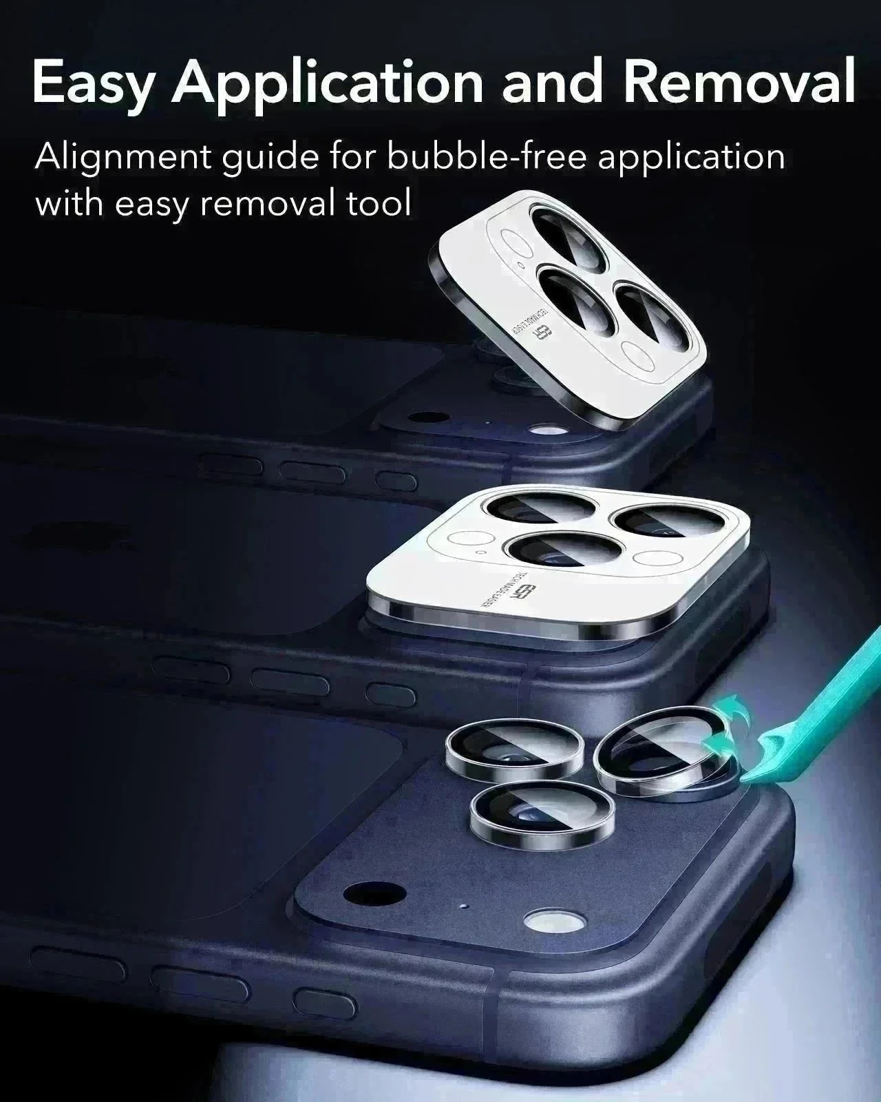 iPhone 17 Pro Bundle Classic Hybrid Magnetic Case (Camera Control, Stash Stand) and Armorite Pro Screen Protector - Frosted Blue - Image 13