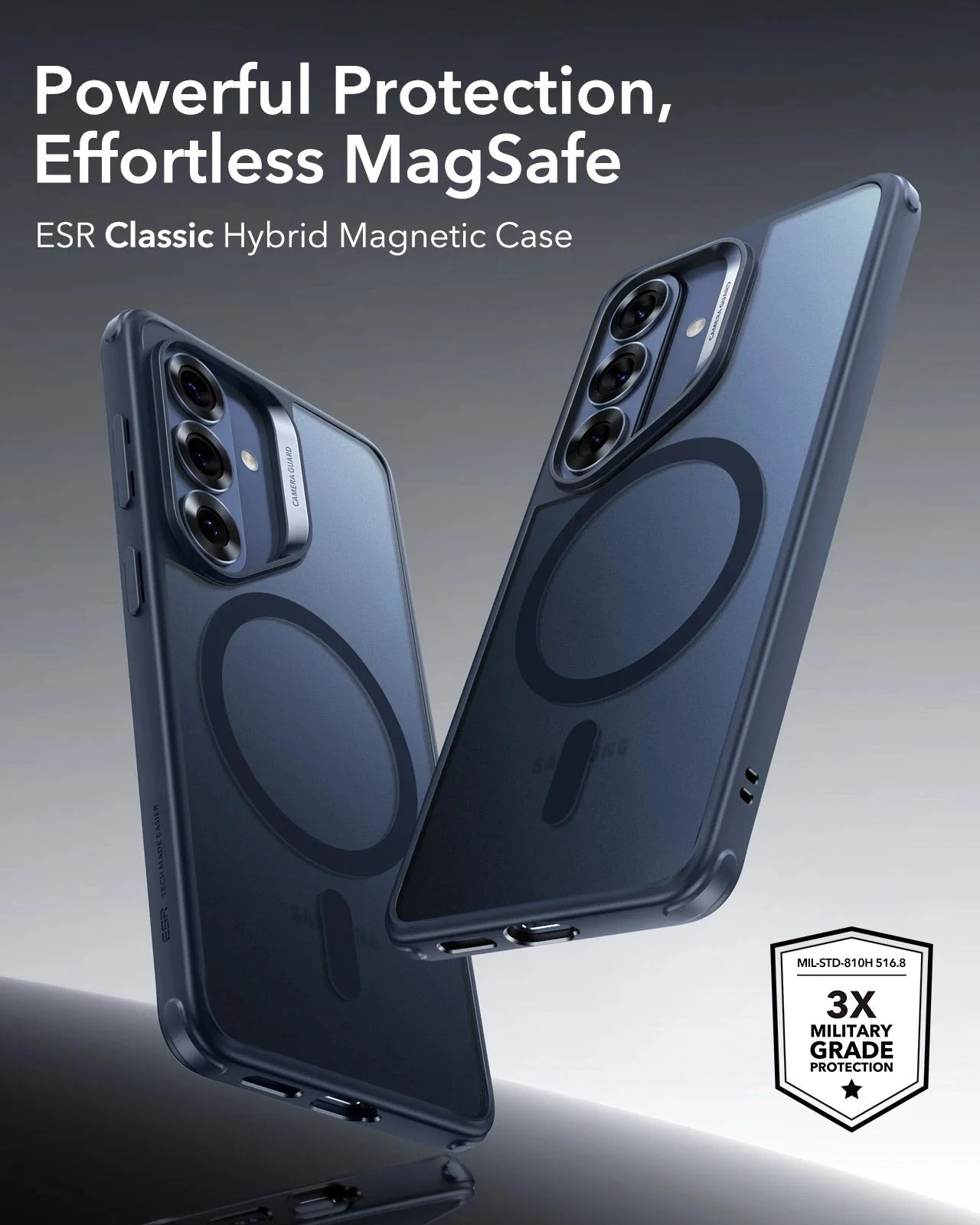 Galaxy S26 Plus Classic Hybrid Magnetic Case - Frosted Blue - Image 2