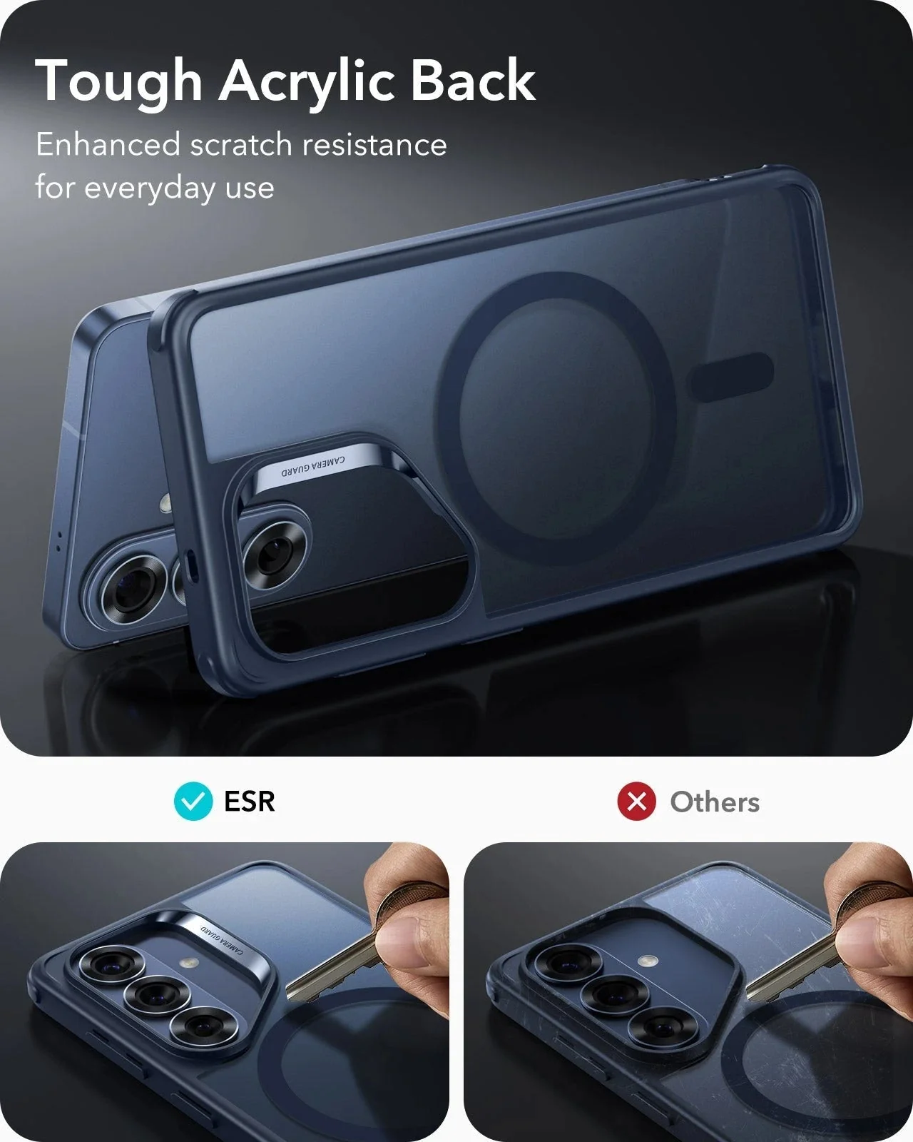 Galaxy S26 Plus Classic Hybrid Magnetic Case - Frosted Blue - Image 3