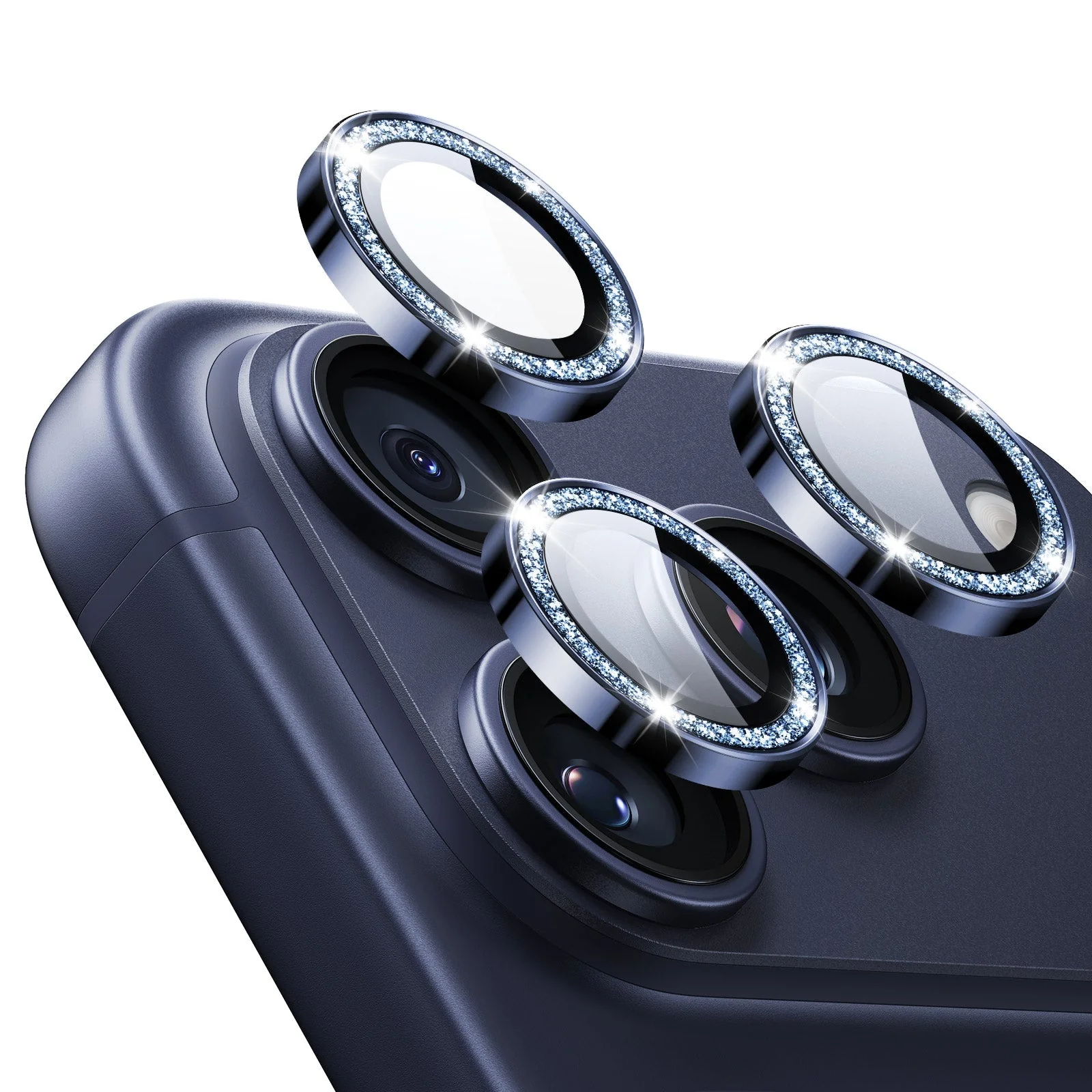 iPhone 17 Pro Max/17 Pro Armorite®️ Camera Lens Protector - Blue Shimmer