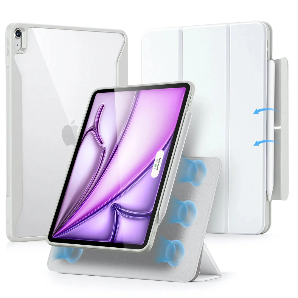 iPad Air 13" (M4) 2026 Rebound Hybrid Case 360 - Brilliant White