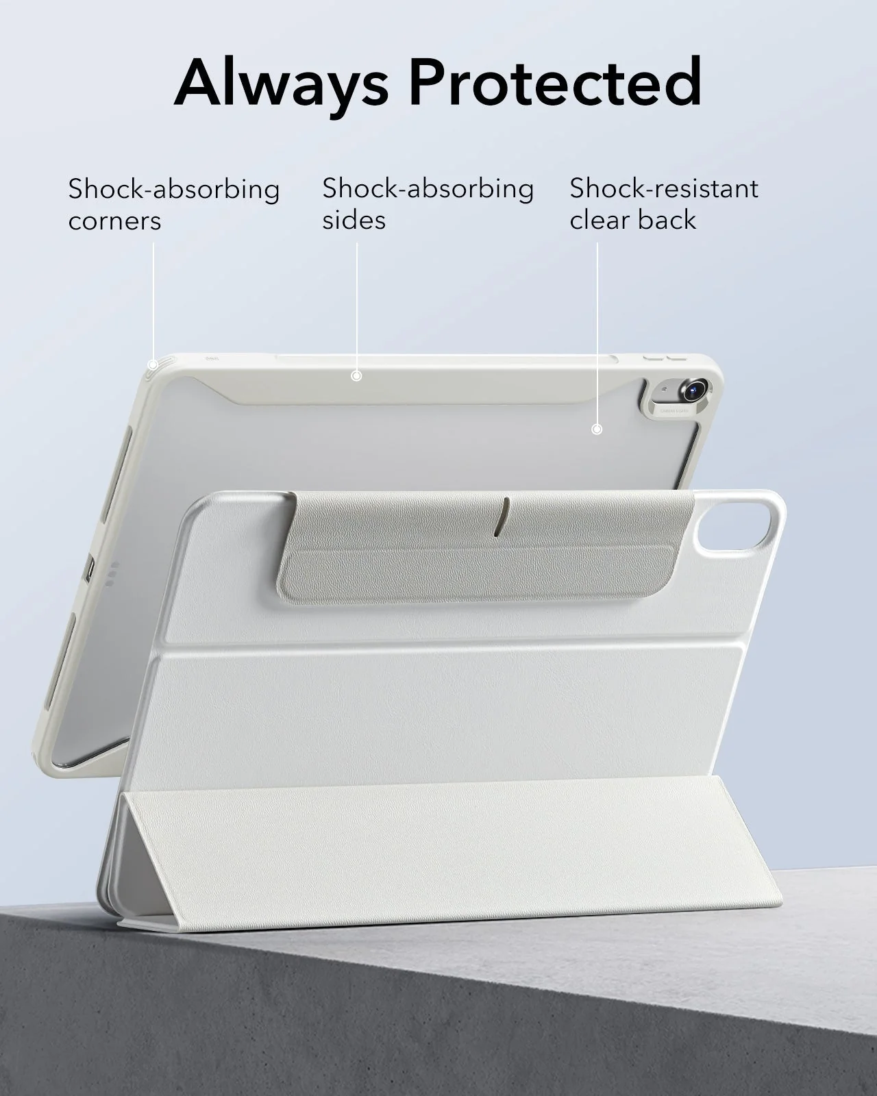 iPad Air 13" (M4) 2026 Rebound Hybrid Case 360 - Brilliant White - Image 7