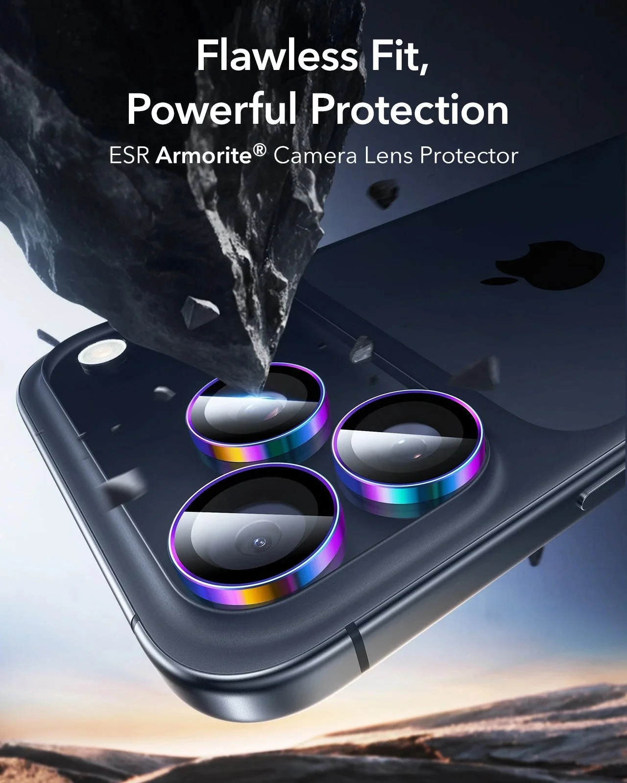 iPhone 17 Pro Max/17 Pro Armorite®️ Camera Lens Protector - Chromatic - Image 2
