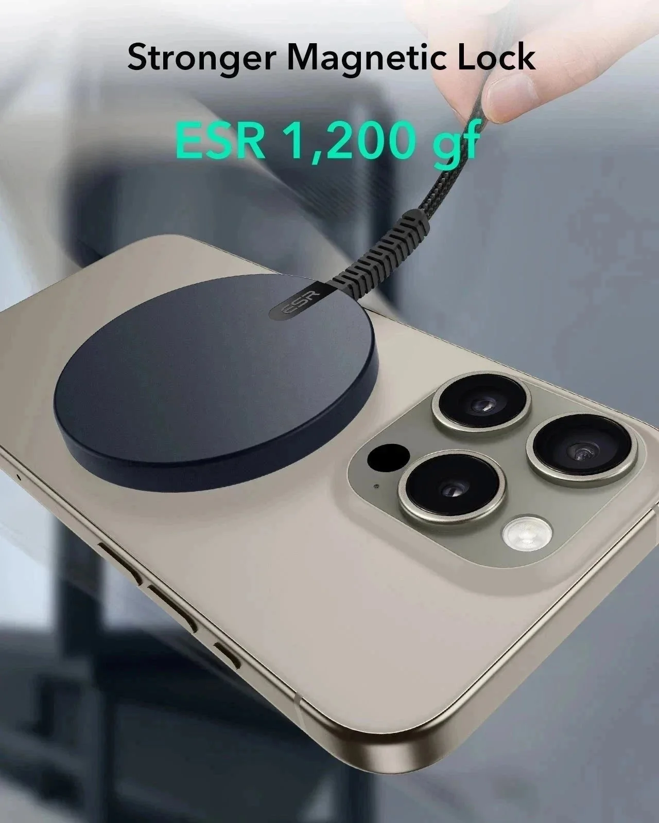 iPhone 17 Pro Bundle Classic Hybrid Magnetic Case (Camera Control, Stash Stand) and Magnetic Charging Pad (Qi2) - Clear Black - Image 5