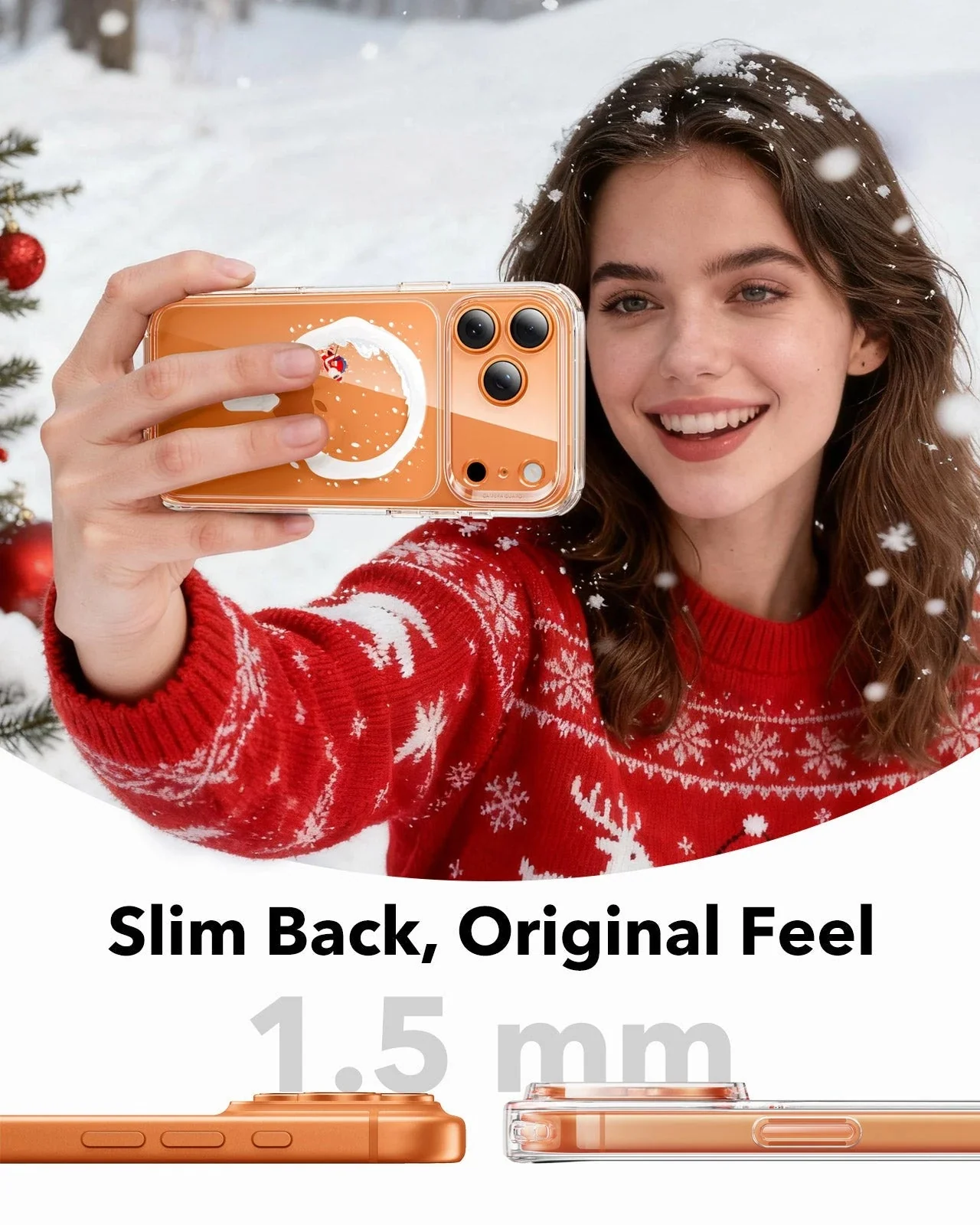 iPhone 17 Pro Classic Hybrid Magnetic Case (Camera Control) - Santa Skater - Image 6