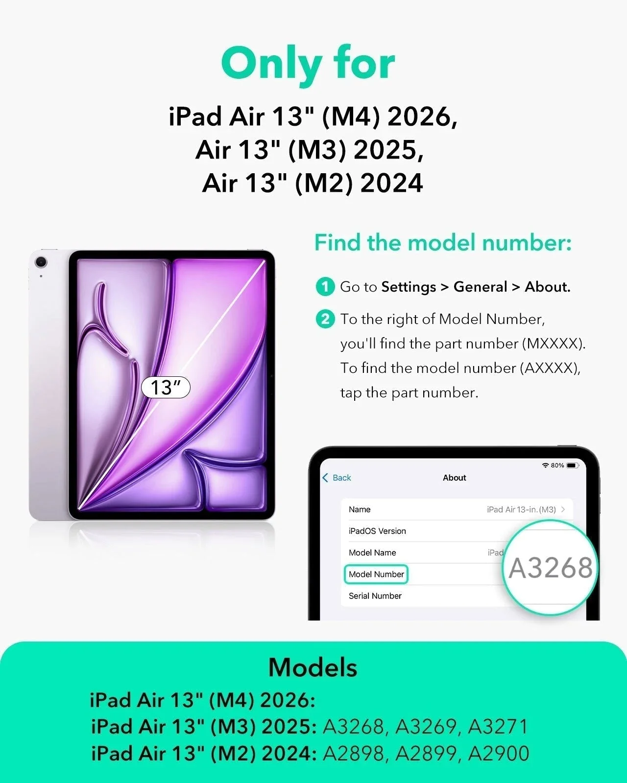 iPad Air 13" (M4) 2026 UltraFit Classic Screen Protector - 2 Pack - Image 2