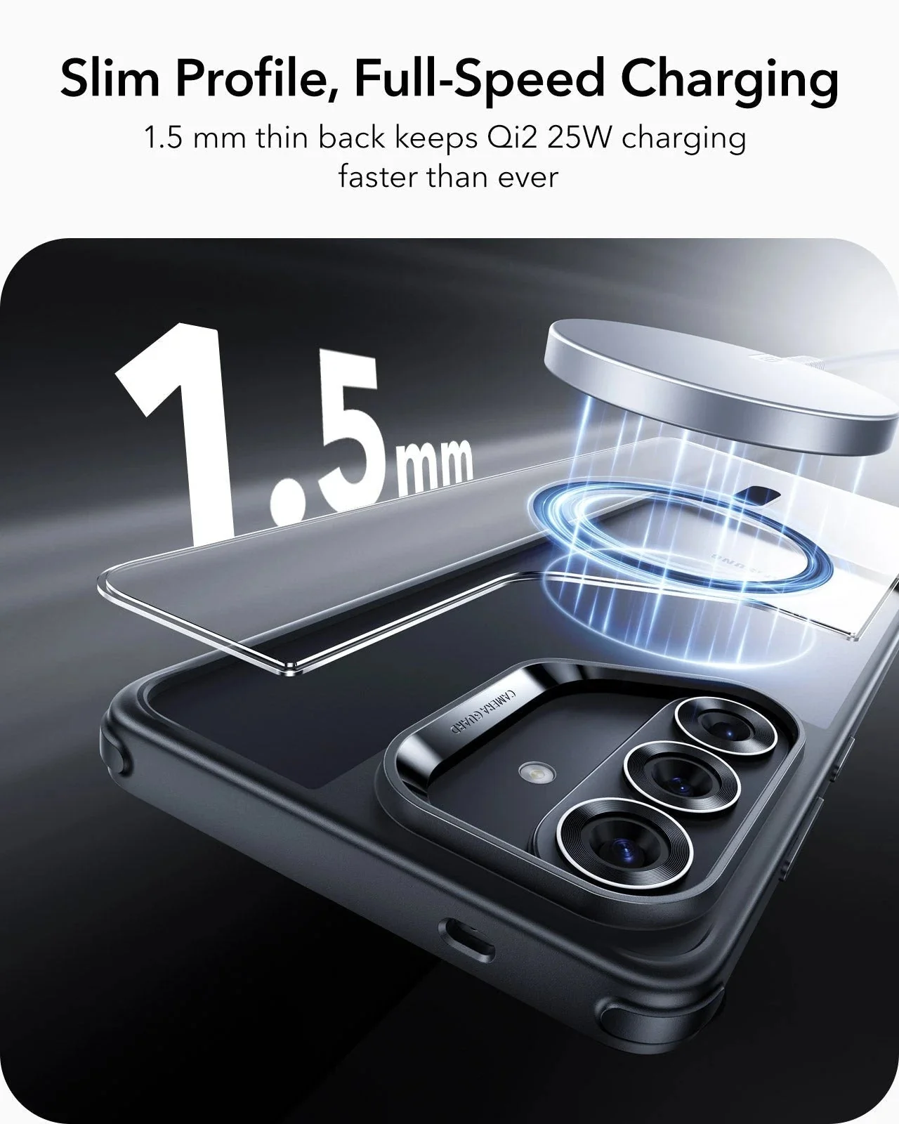 Galaxy S26 Classic Hybrid Magnetic Case - Clear Black - Image 7