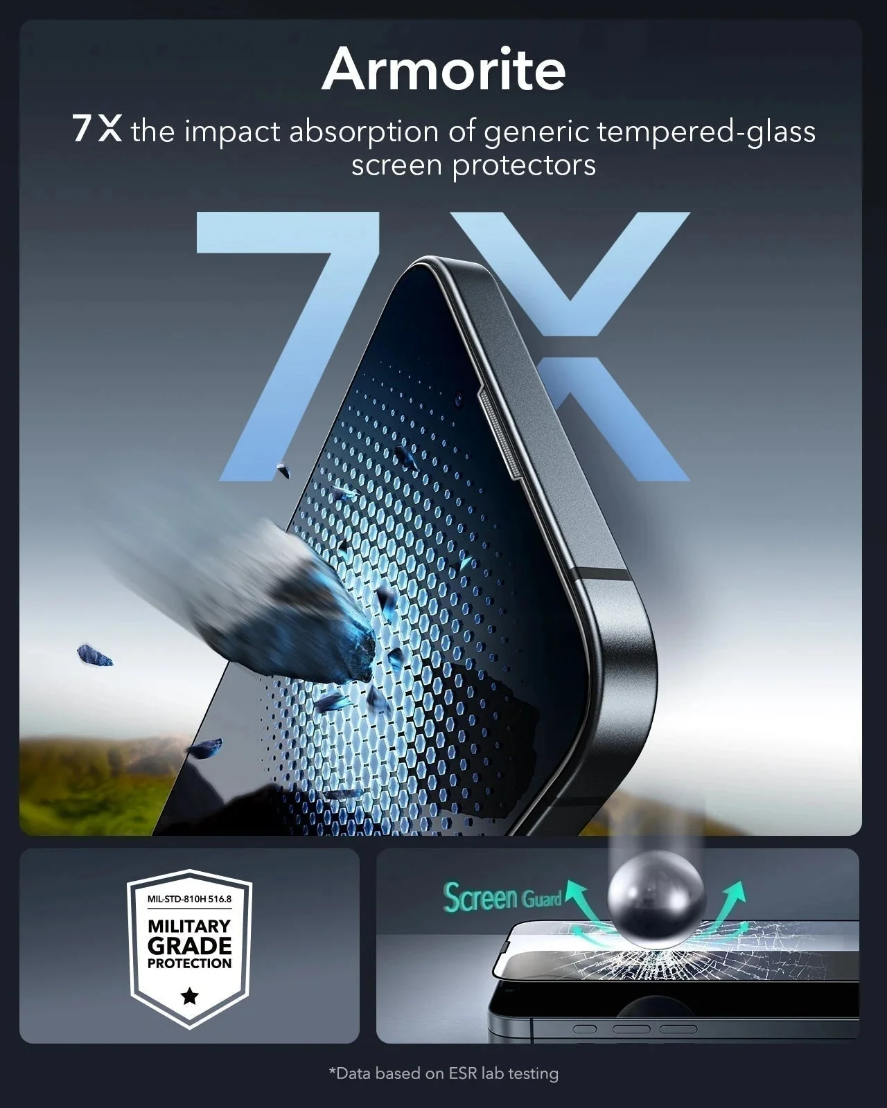 iPhone 17e Bundle Classic Hybrid Magnetic Case & Armorite® Screen Protector - Clear Black - Image 8