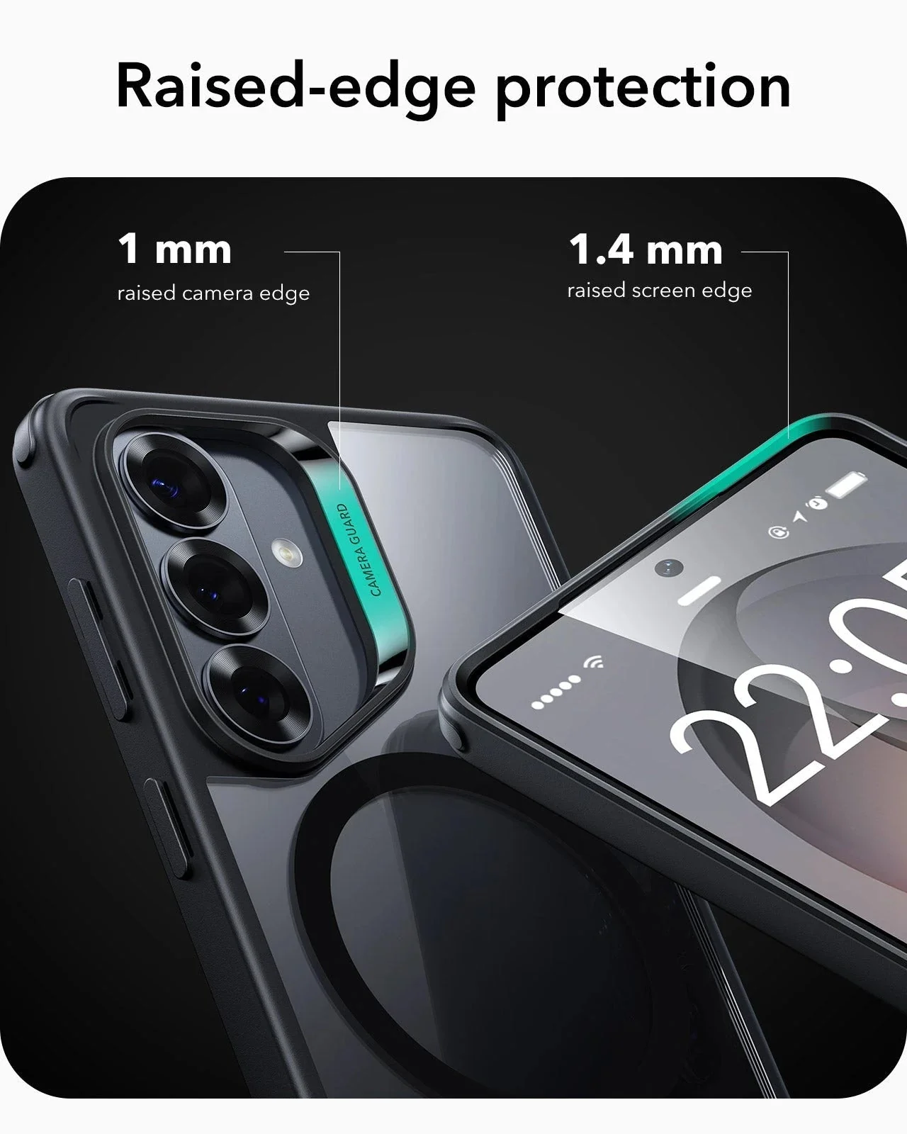 Galaxy S26 Plus Classic Hybrid Magnetic Case - Clear Black - Image 4