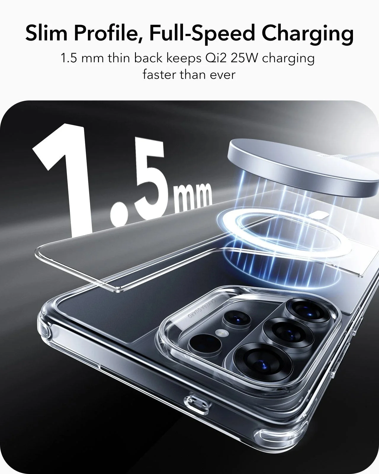 Galaxy S26 Ultra Bundle Classic Hybrid Magnetic Case and Armorite® Screen Protector - Clear - Image 7