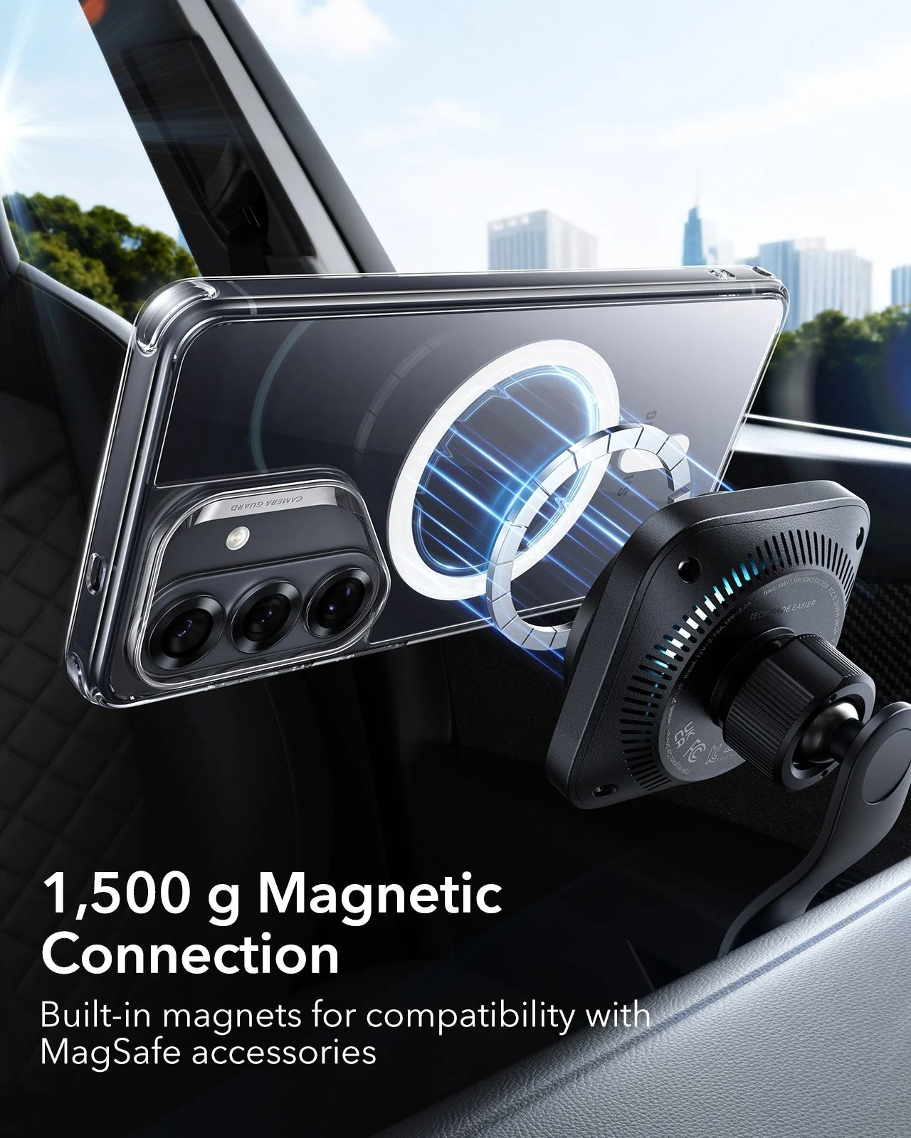 Galaxy S26 Classic Hybrid Magnetic Case - Clear - Image 6