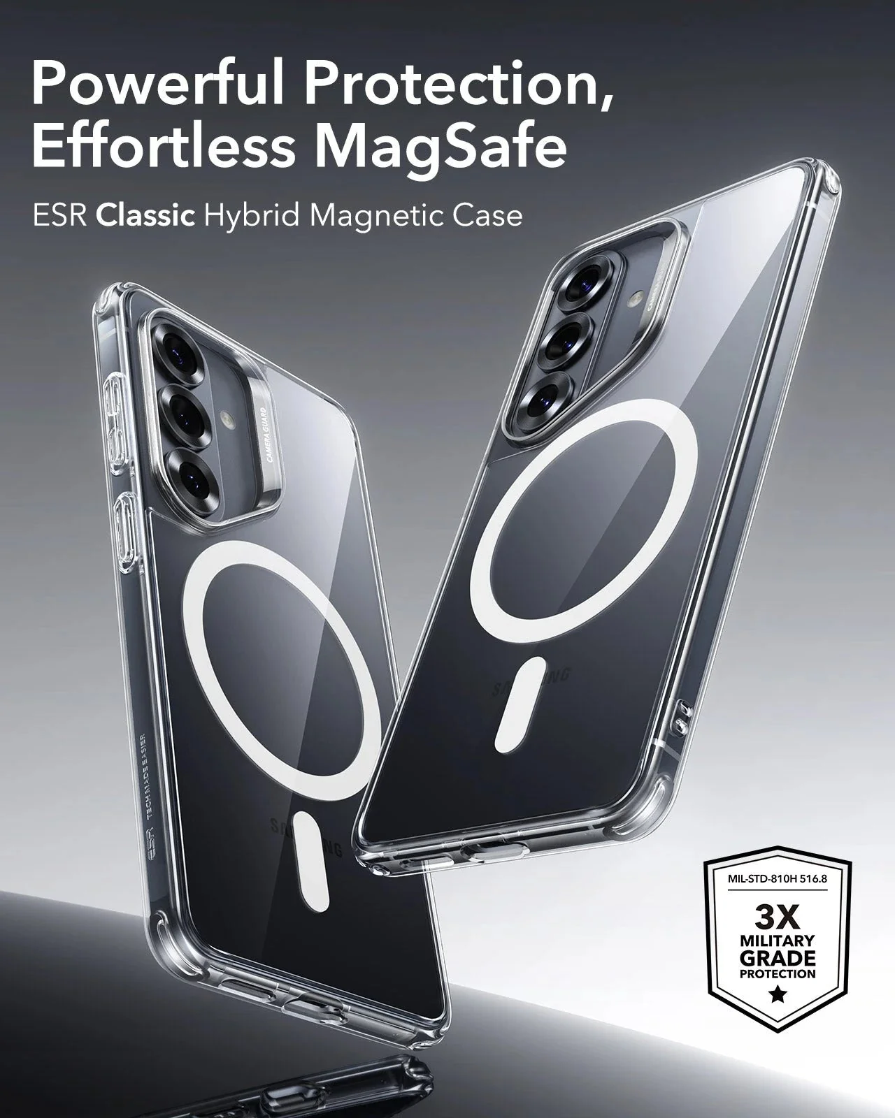 Galaxy S26 Plus Classic Hybrid Magnetic Case - Clear - Image 2
