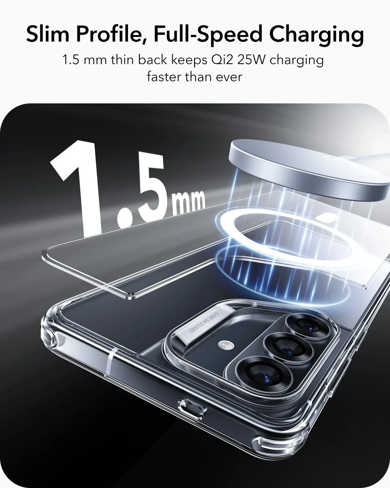 Galaxy S26 Plus Classic Hybrid Magnetic Case - Clear - Image 7
